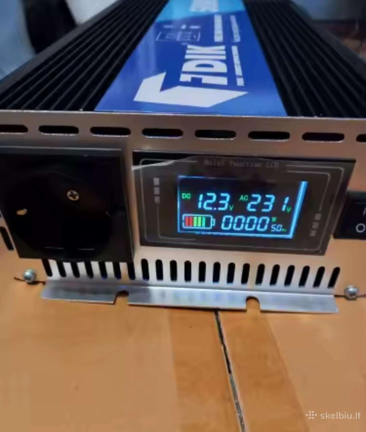 Įtampos keitiklis 5000w. Švaraus (pure) sinusas