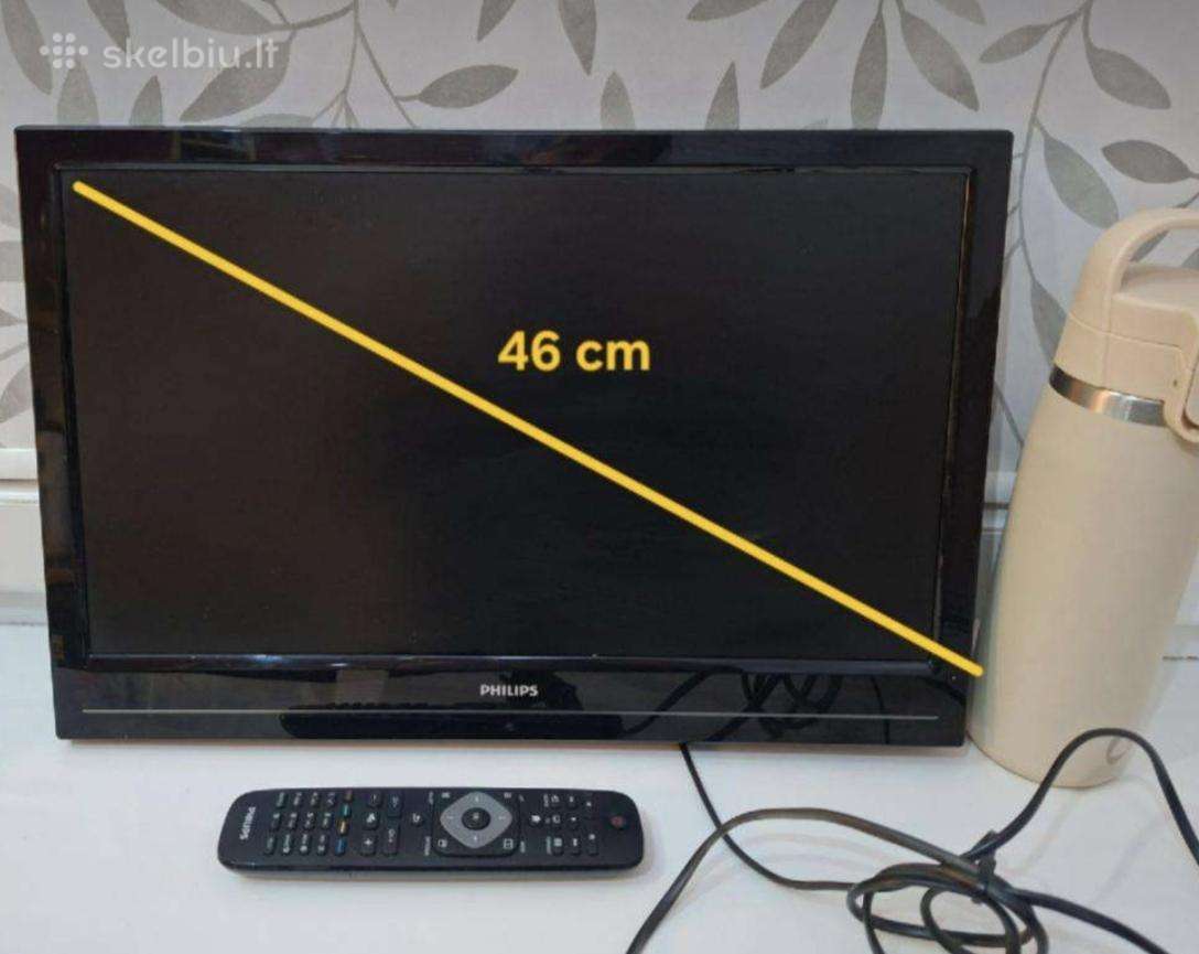 Philips televizorius 19 colių puikiai veikia
