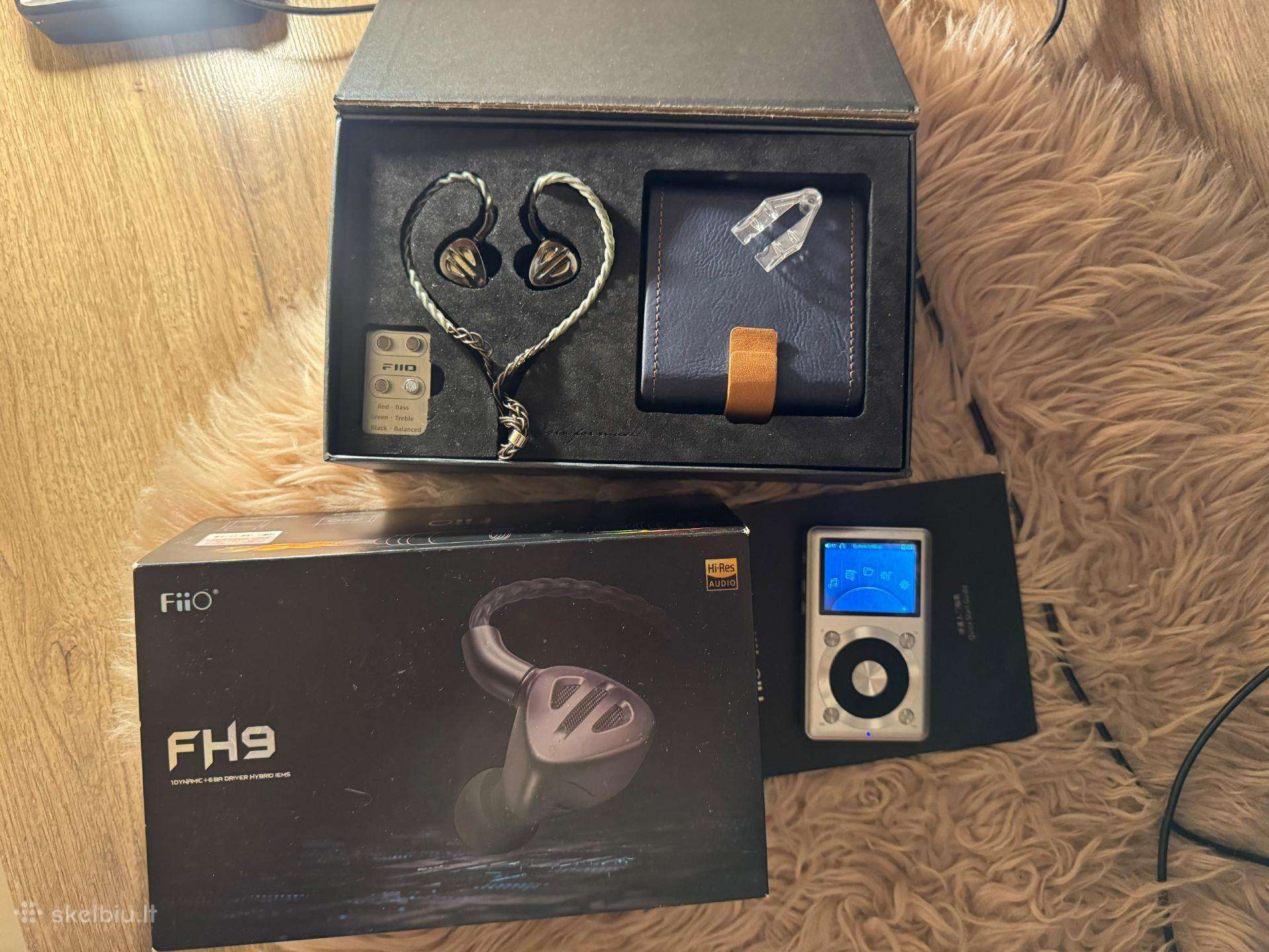 Fiio Fh9 + X1 mp3 titan profesionalios ausinės
