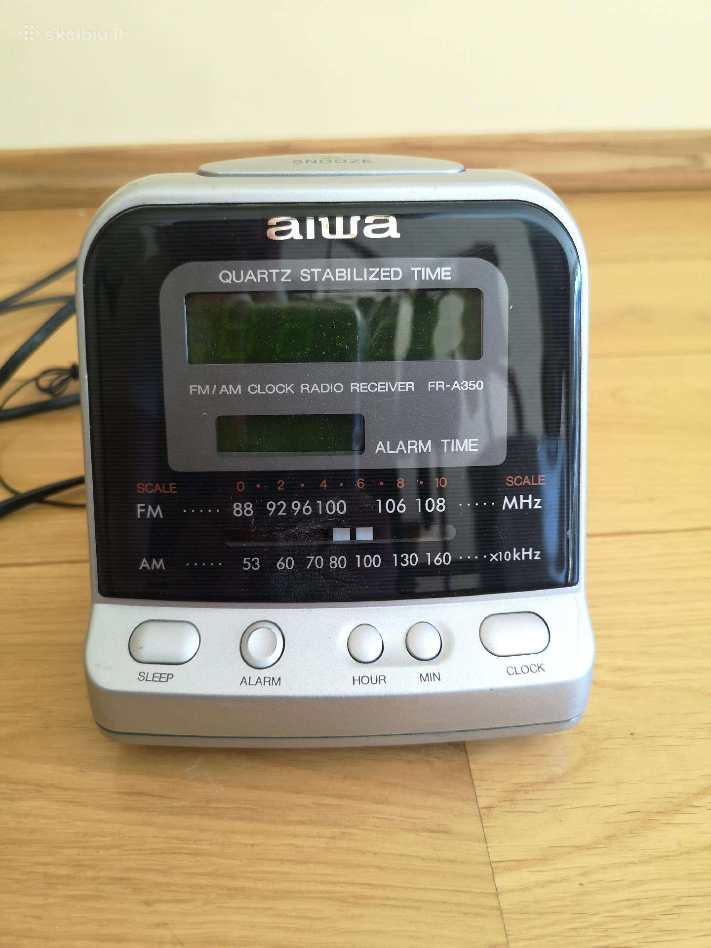 Aiwa radijas/laikrodis/žadintuvas