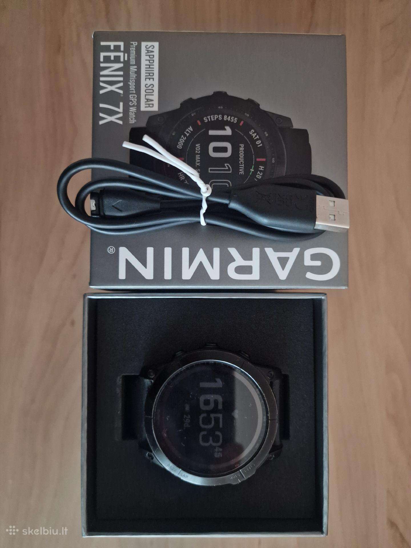 Parduodamas Garmin Fenix 7x sapphire solar