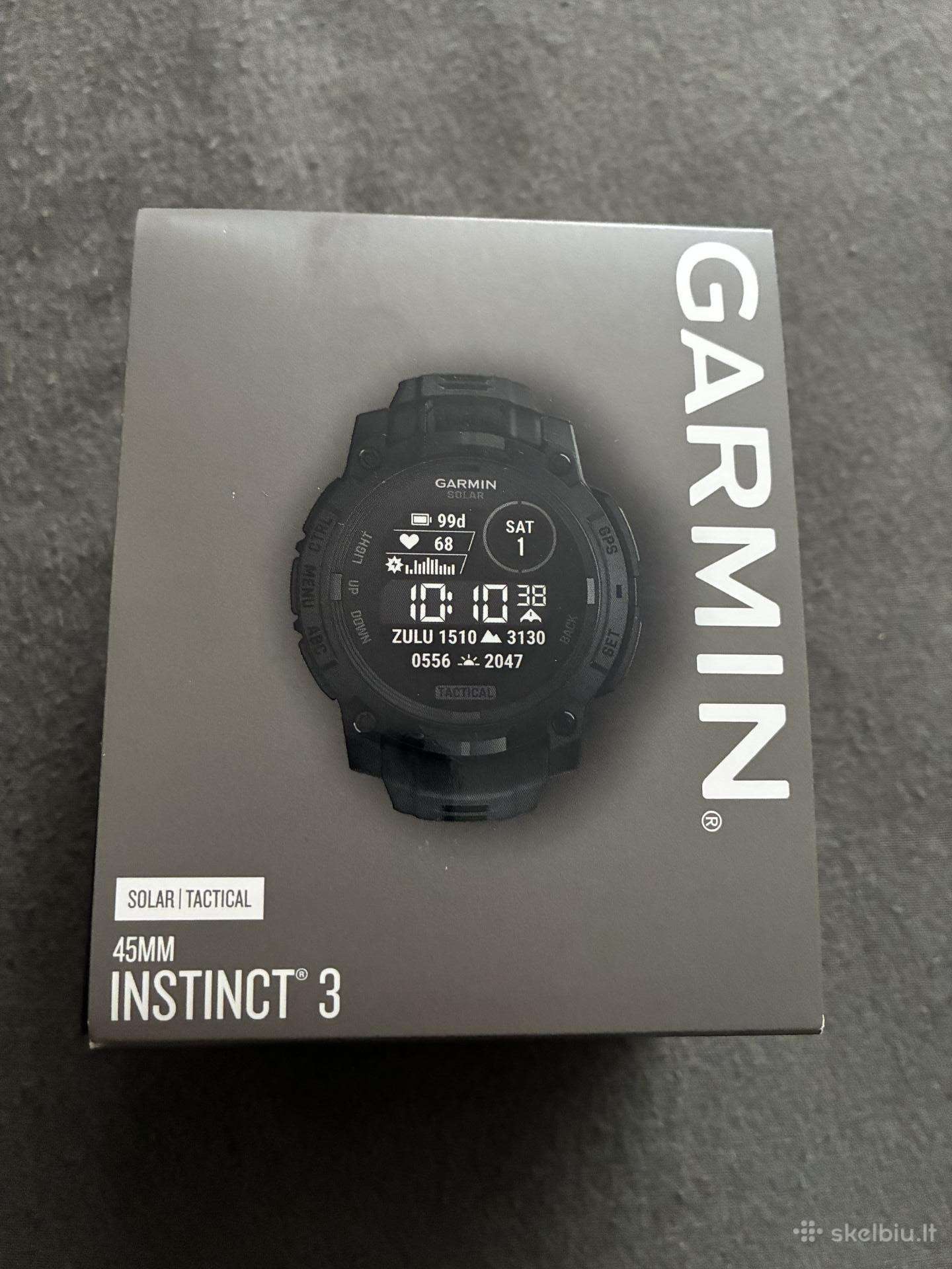 Garmin Instinct 3 Solar Tactical 45mm Naujas