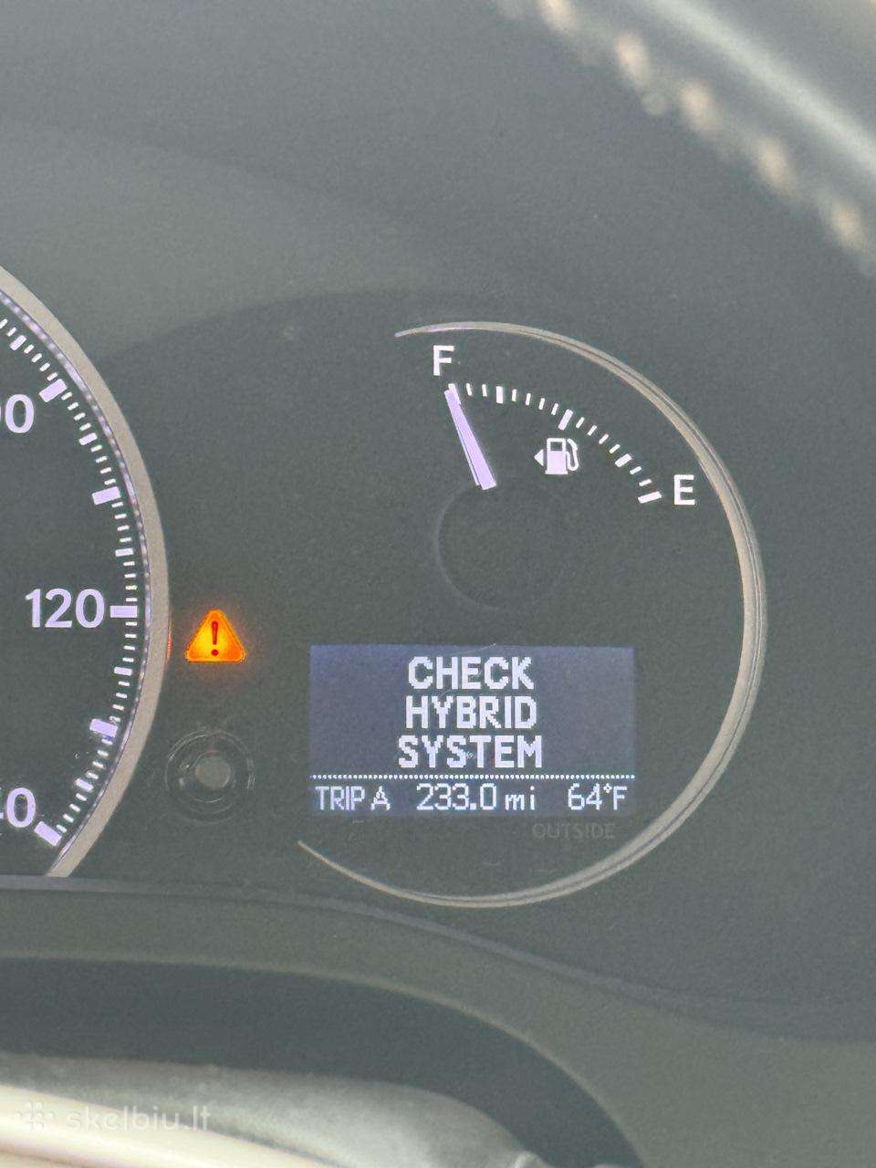 Toyota Lexus Check Hybrid System