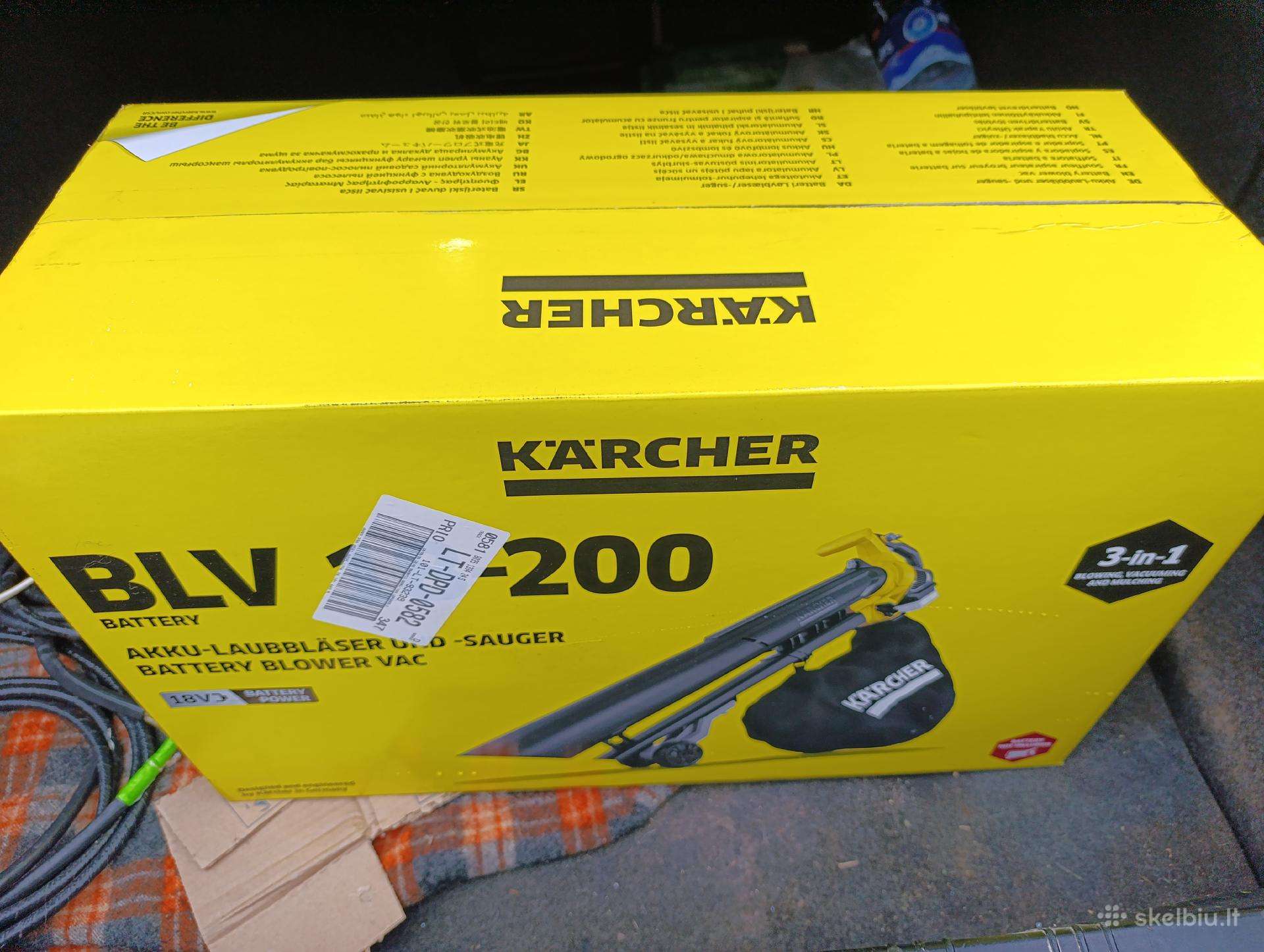 Karcher blv 18 200 lapų pūstuvas