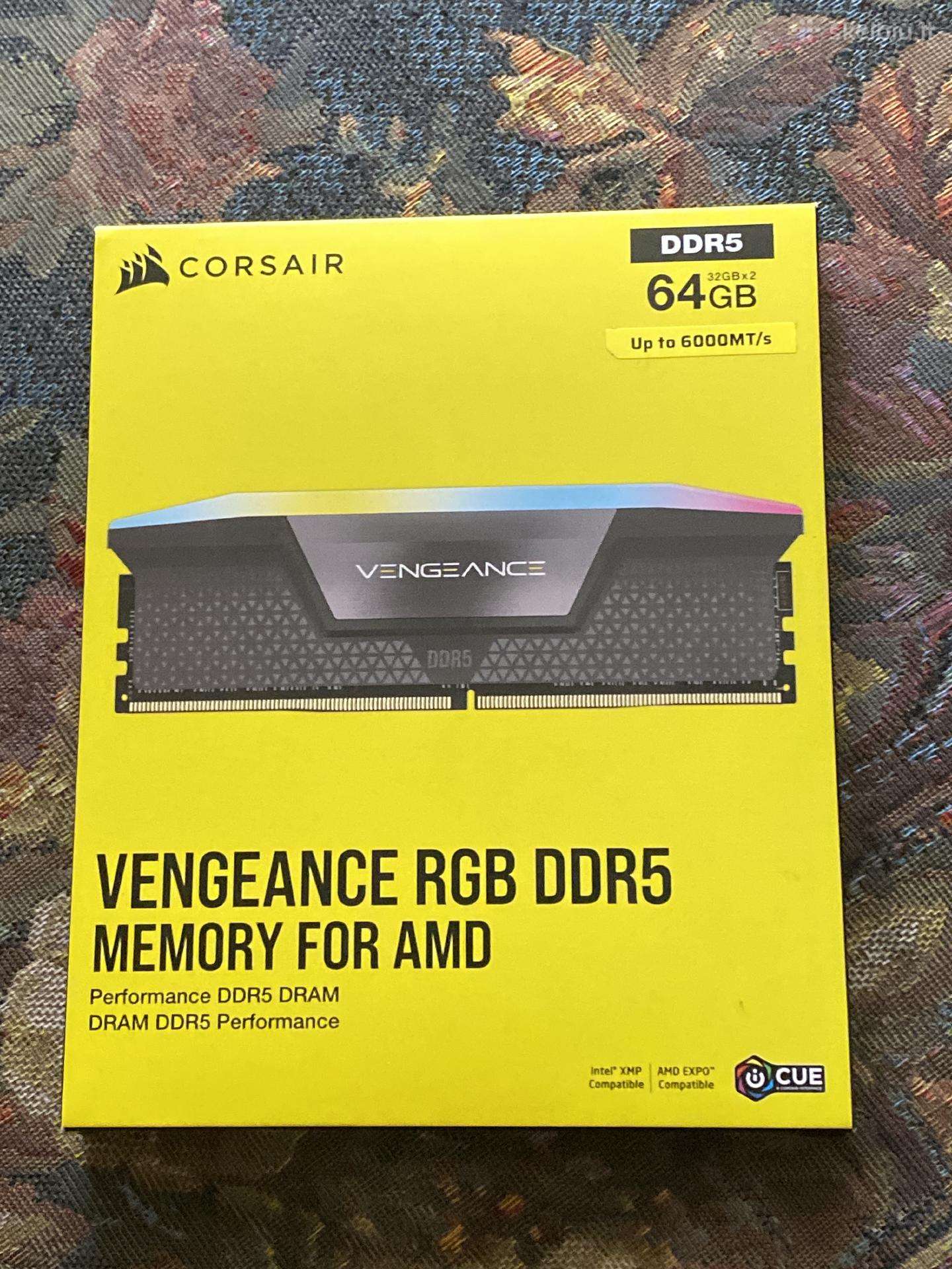 Corsair vengance rgb ddr5 32gbx2 6000mhz Cl30