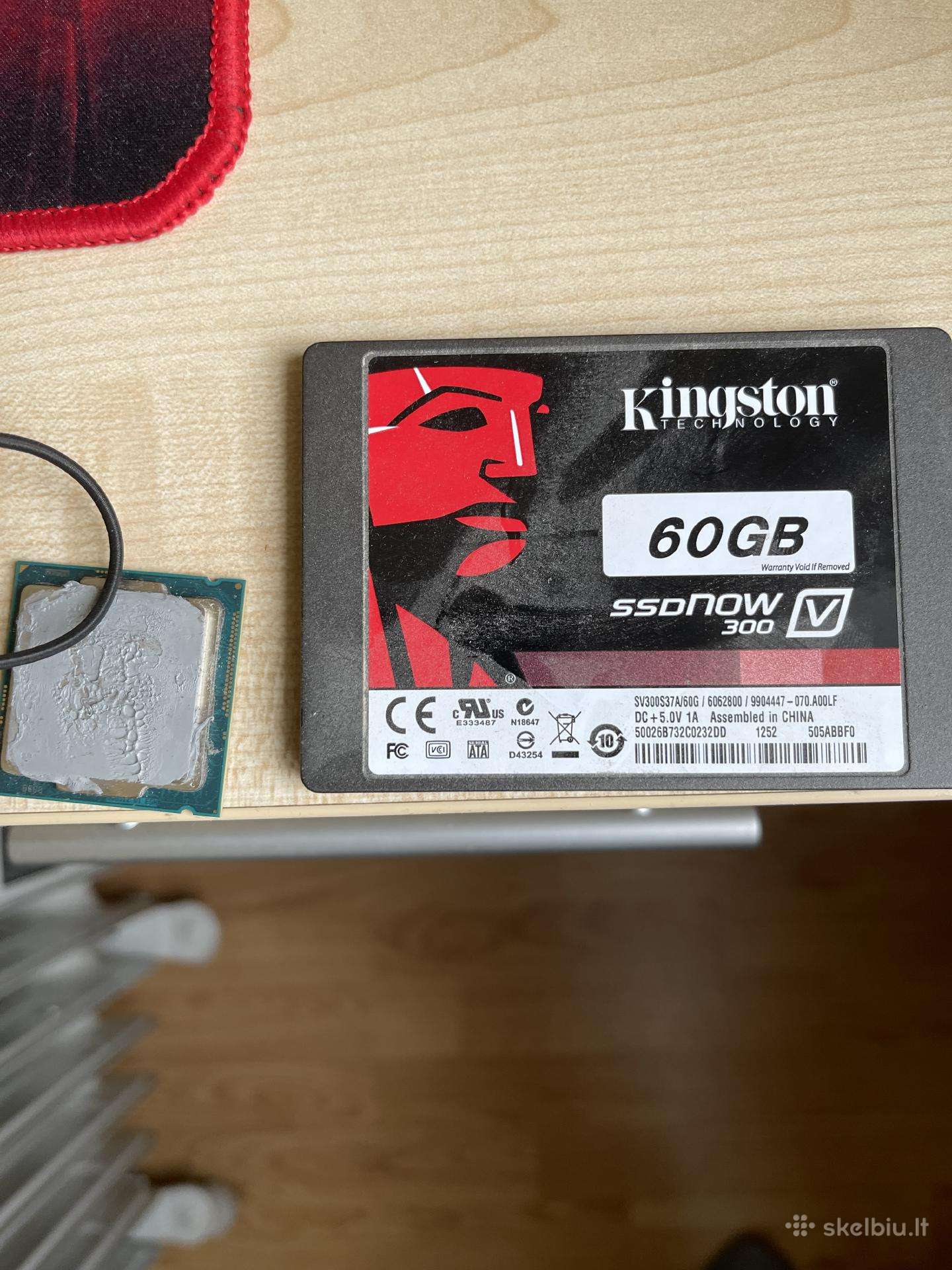 SSD 60gb sata ir cpu