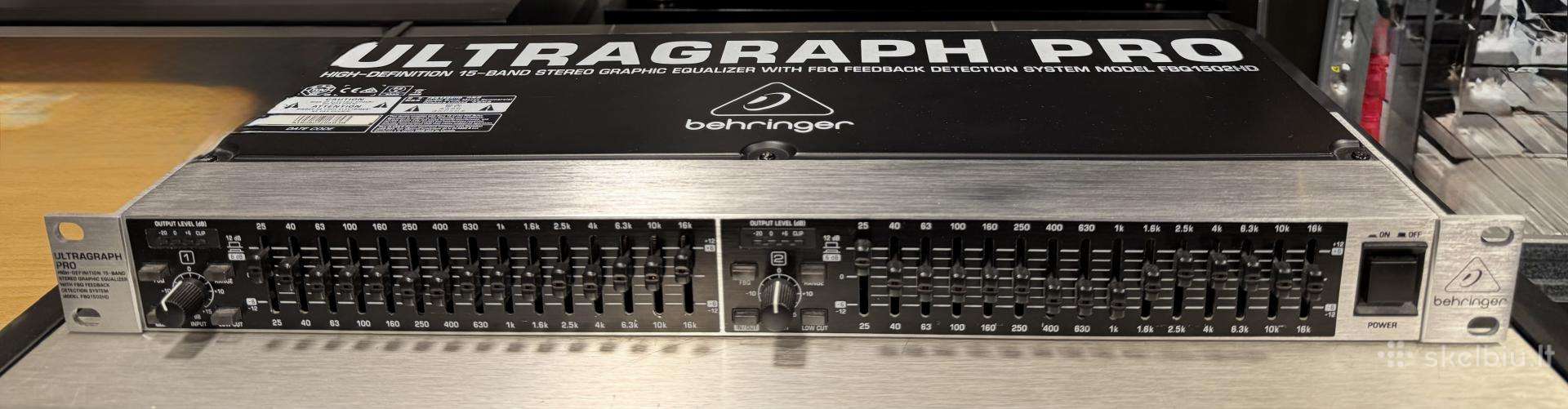 Behringer Fbq1502hd ekvalaizeris kaip naujas
