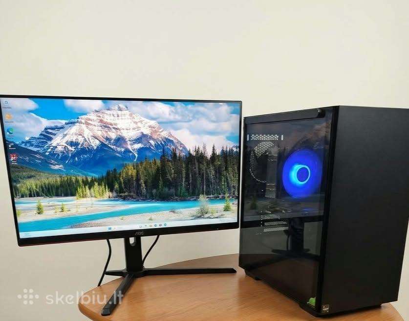 Pilnas žaidimų komplektas: (i5-12400f, Rtx 3060ti