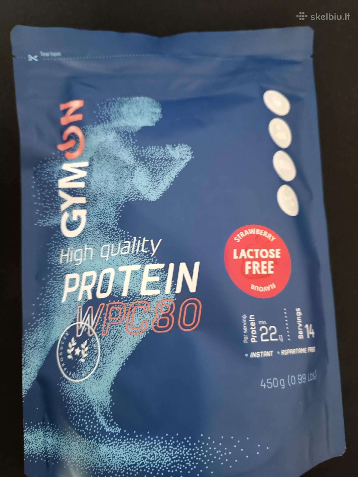 Išrūgų baltymai braškių skonio 450g