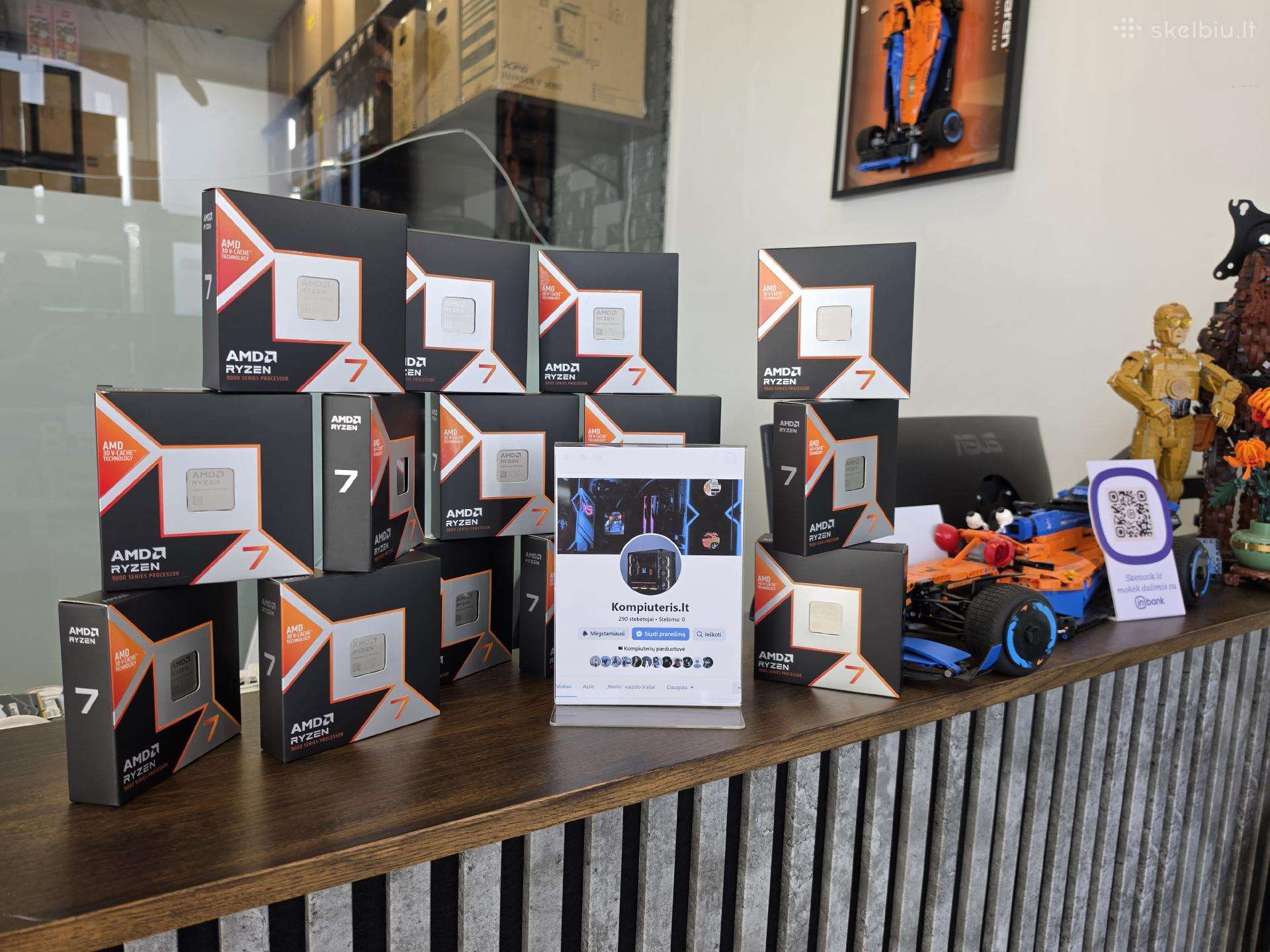 Amd Ryzen 7 9800x3d Vietoje, greitas pristatymas