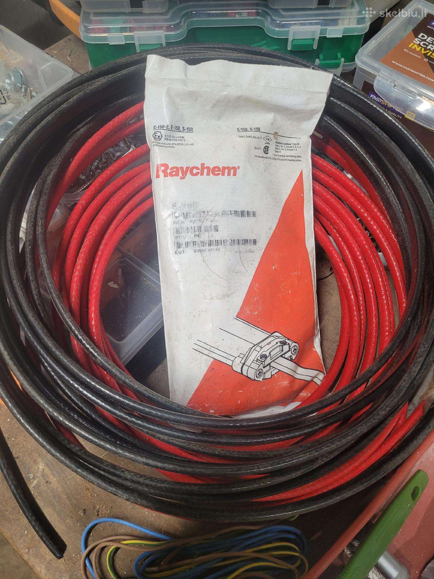 Raychem šildymo kabeliai ir mova S-150