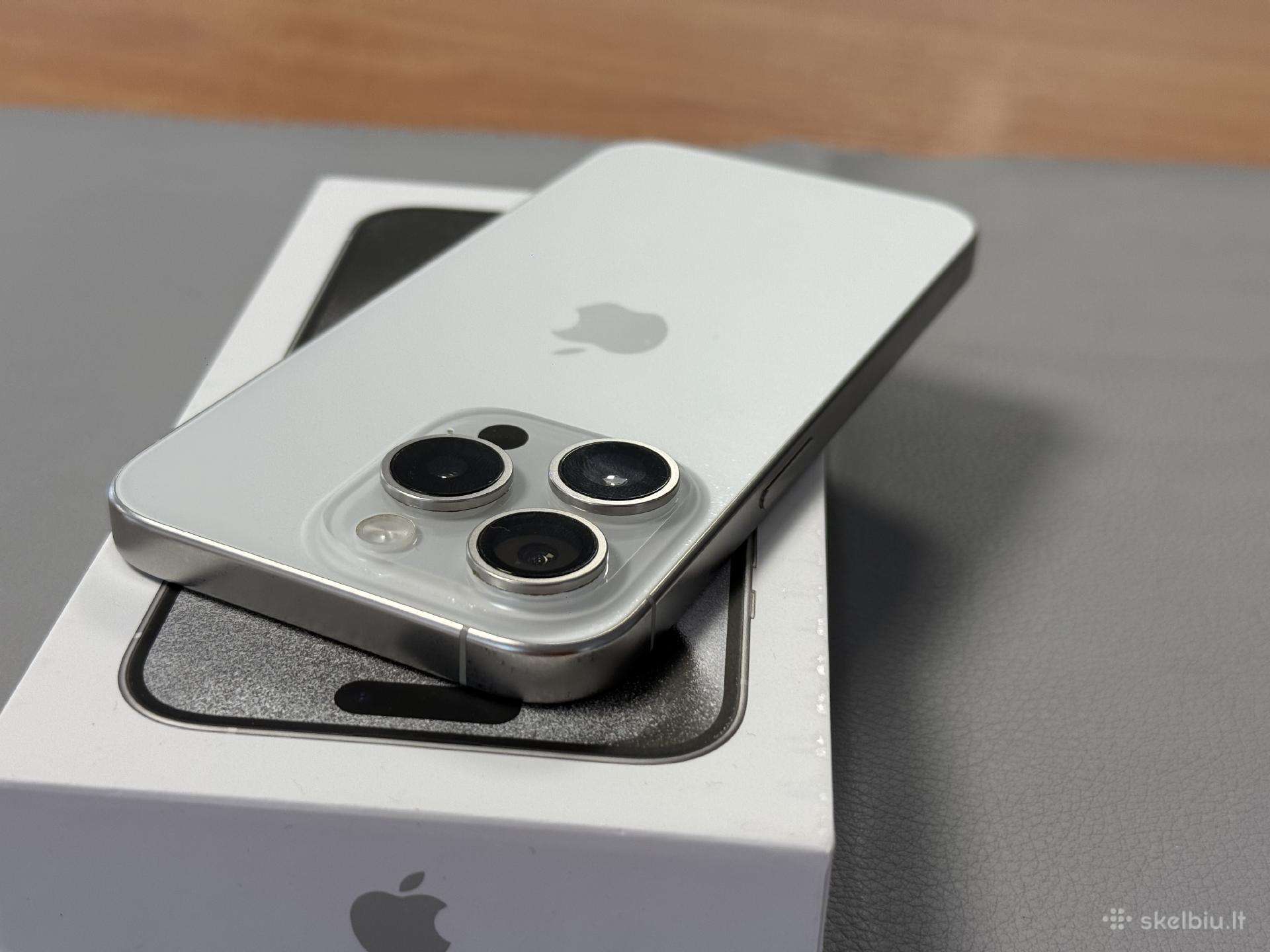 iPhone 15 Pro labai geros būklės su gera baterija