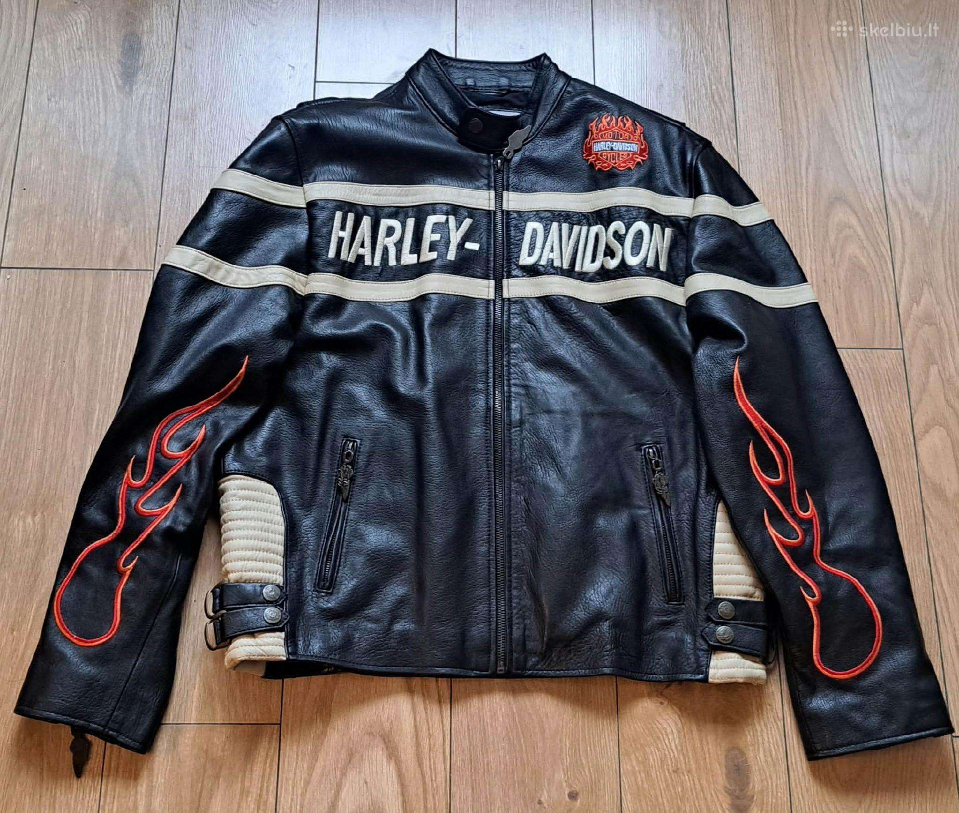 Harley Davidson odinė striukė ,L dydis