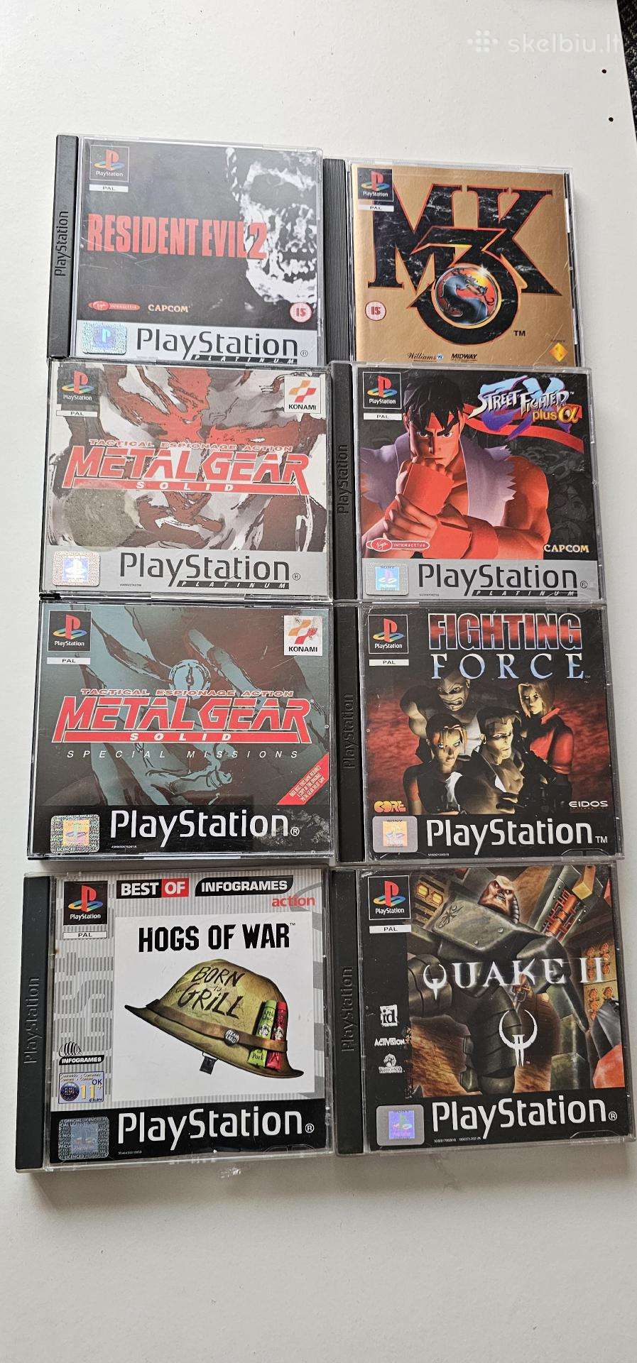 Ps1 Ps2 PS3 Ps5 žaidimai konsoles