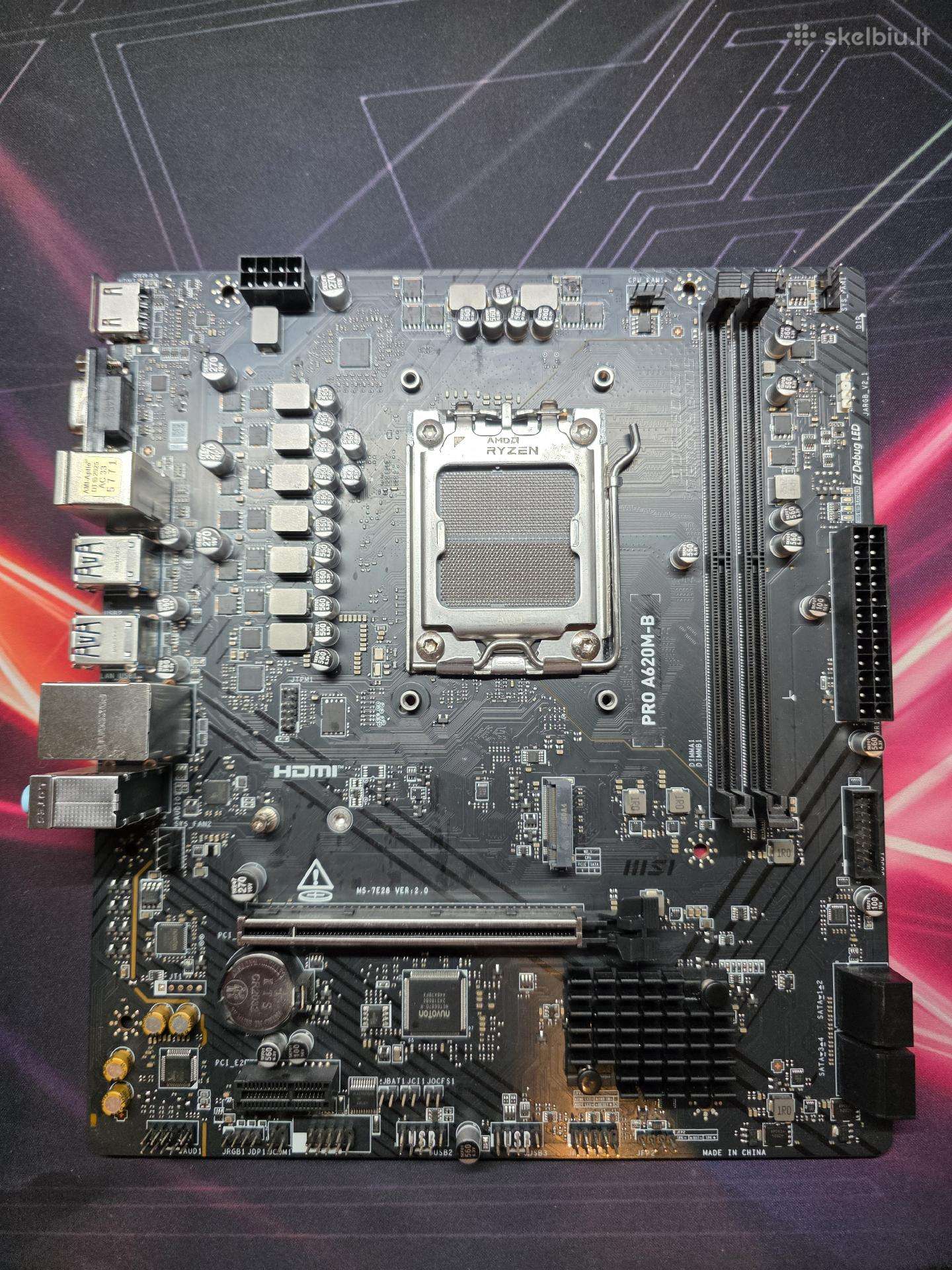Msi Pro A620m-b mobo motinine plokste