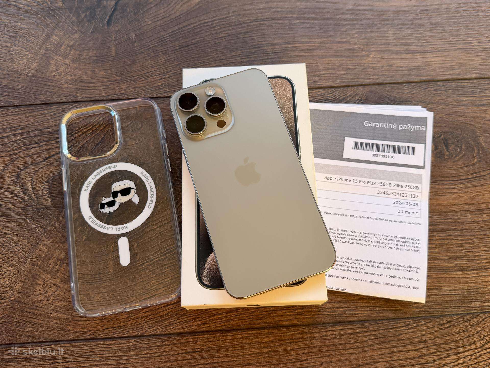 Apple iPhone 15 Pro Max 256gb BH:100% 9.8/10