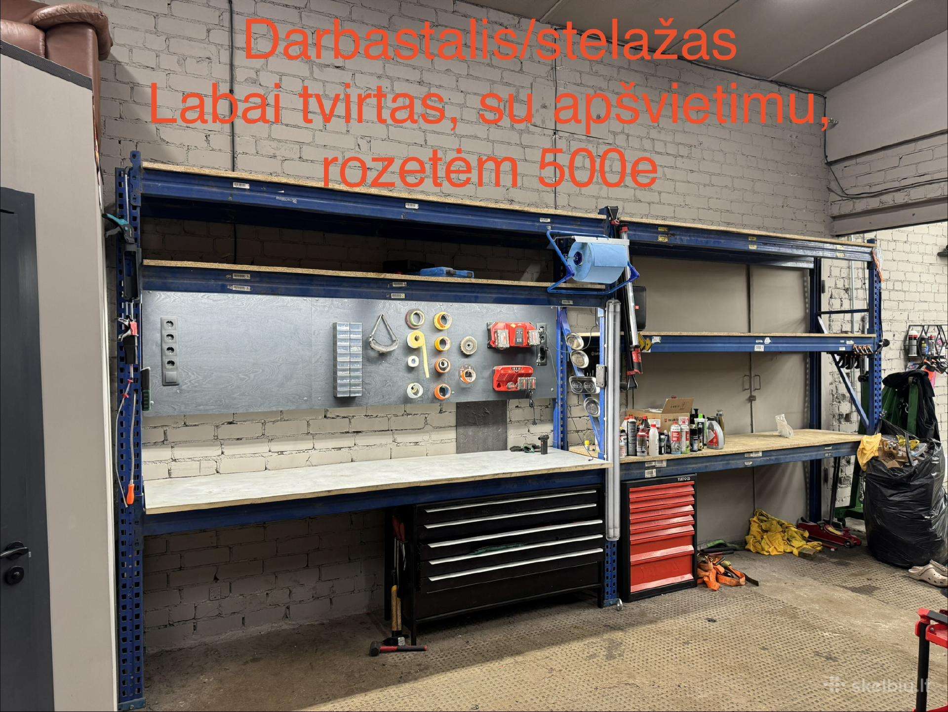 Darbastalis / stelažas, metalinis stalas
