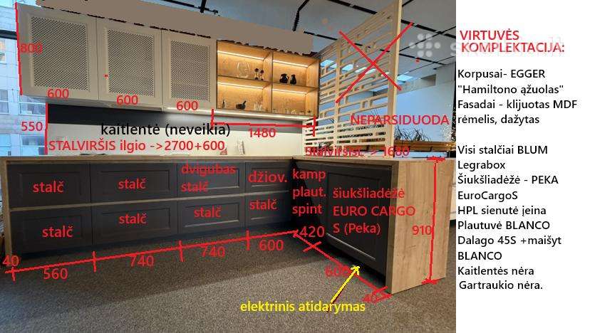 Virtuvės Baldai Iš Ekspozicijos