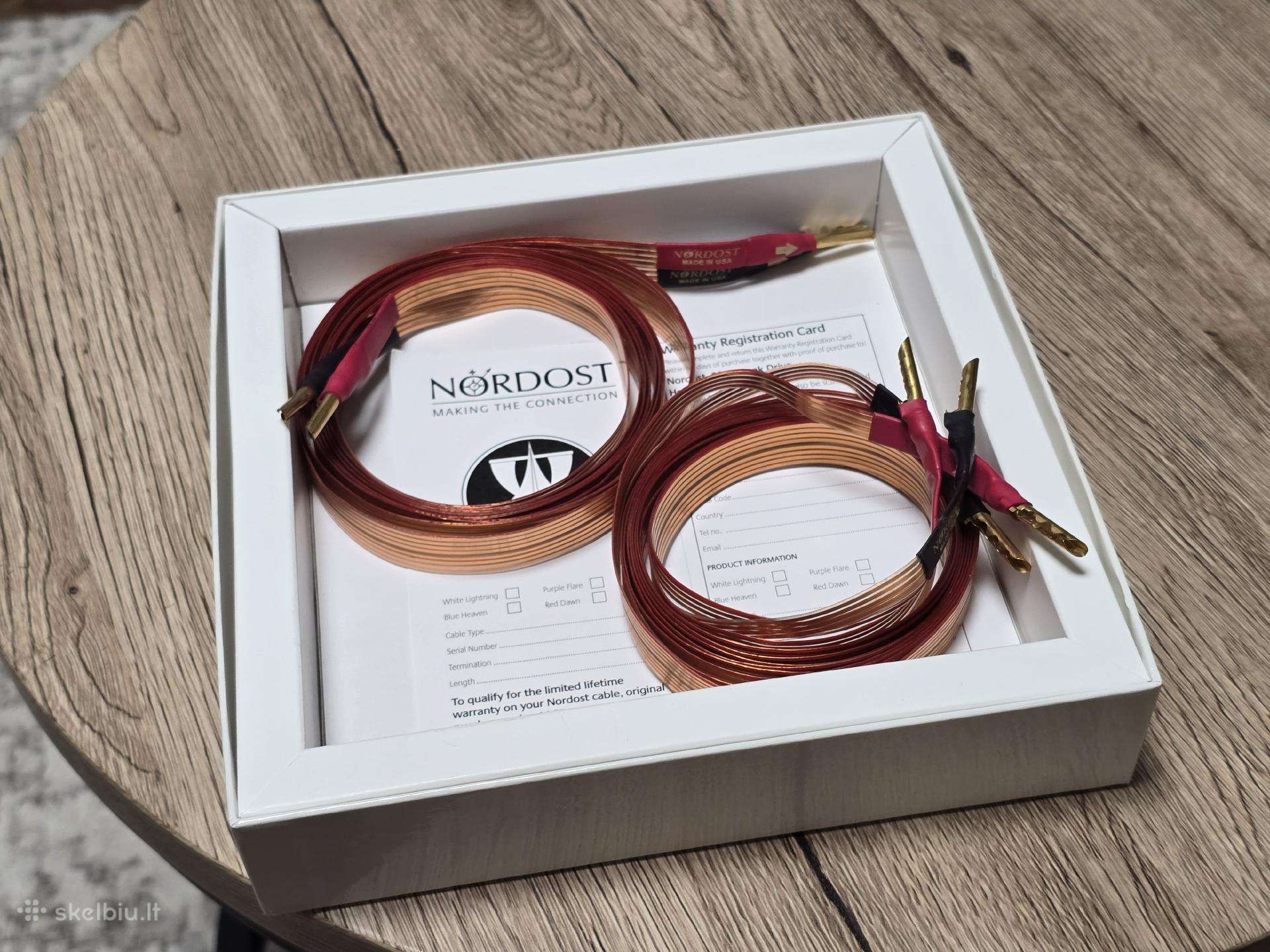 Nordost superflatline audio laidai.