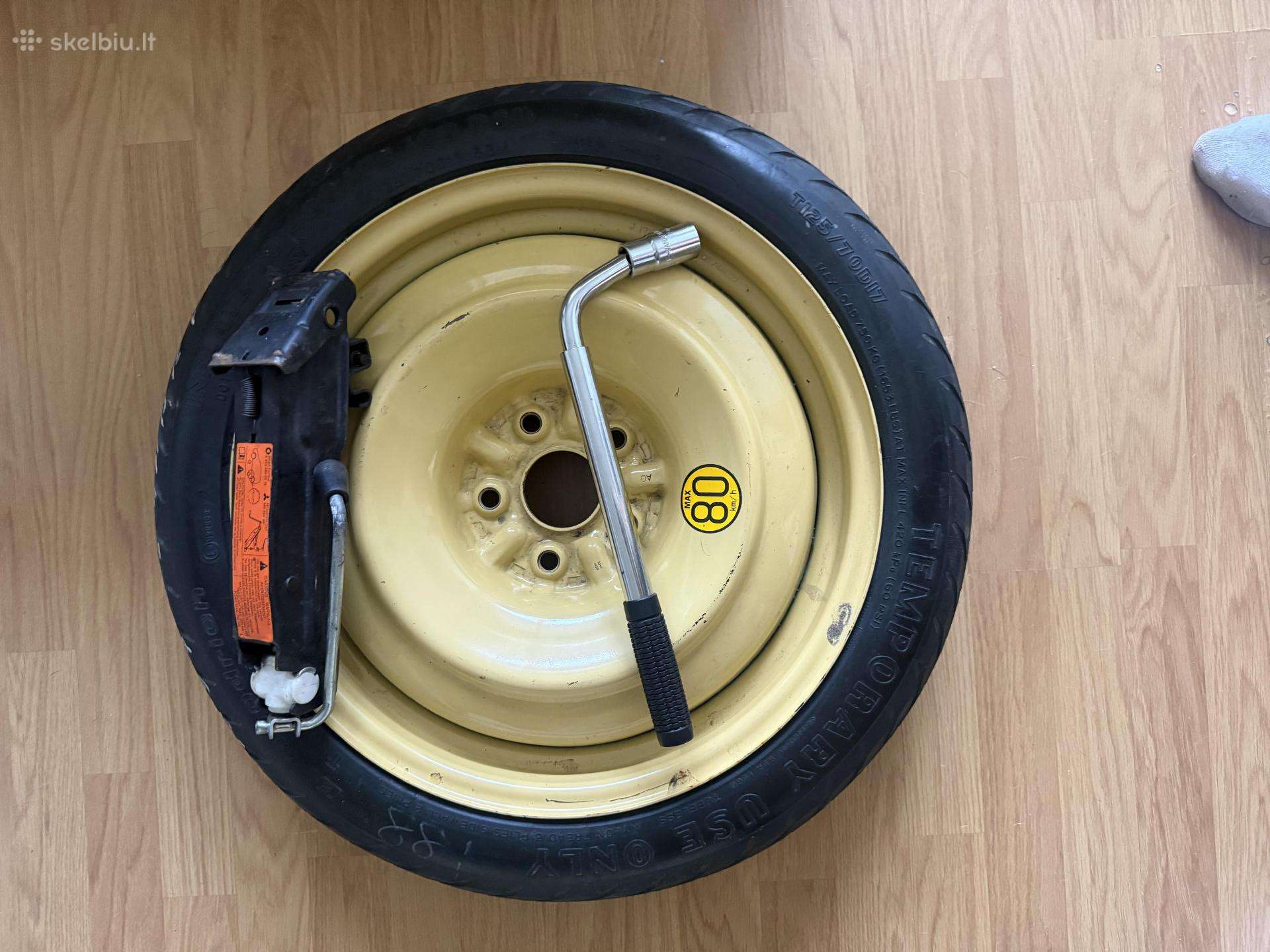 Naujas Toyota corolla atsarginis ratas 5 x 114,3 x