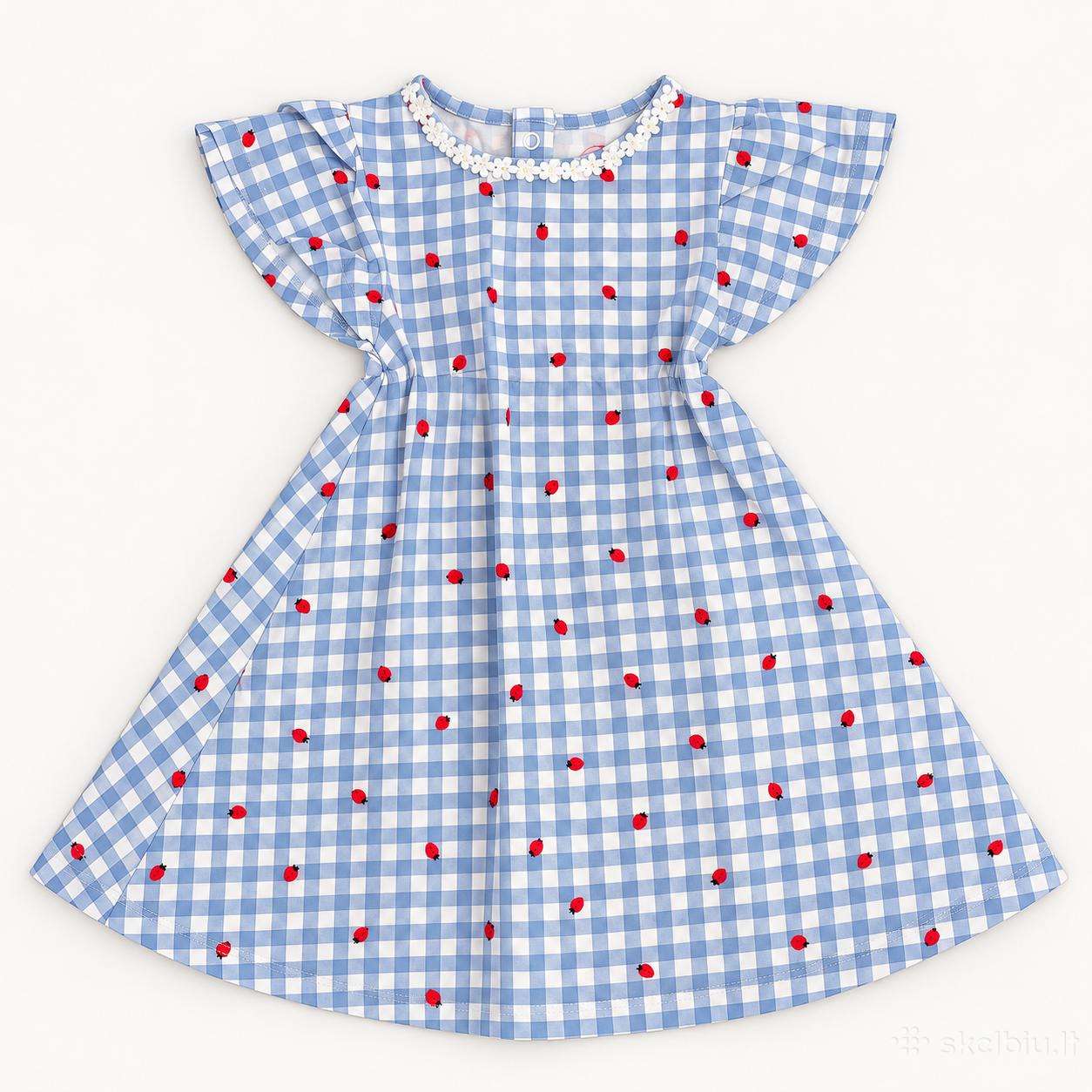 C&a Baby Club languota suknelė su braškėmis, 86 cm