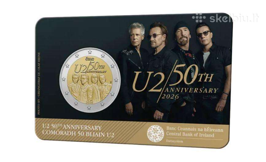 U2 Bu 2€ kortelėje