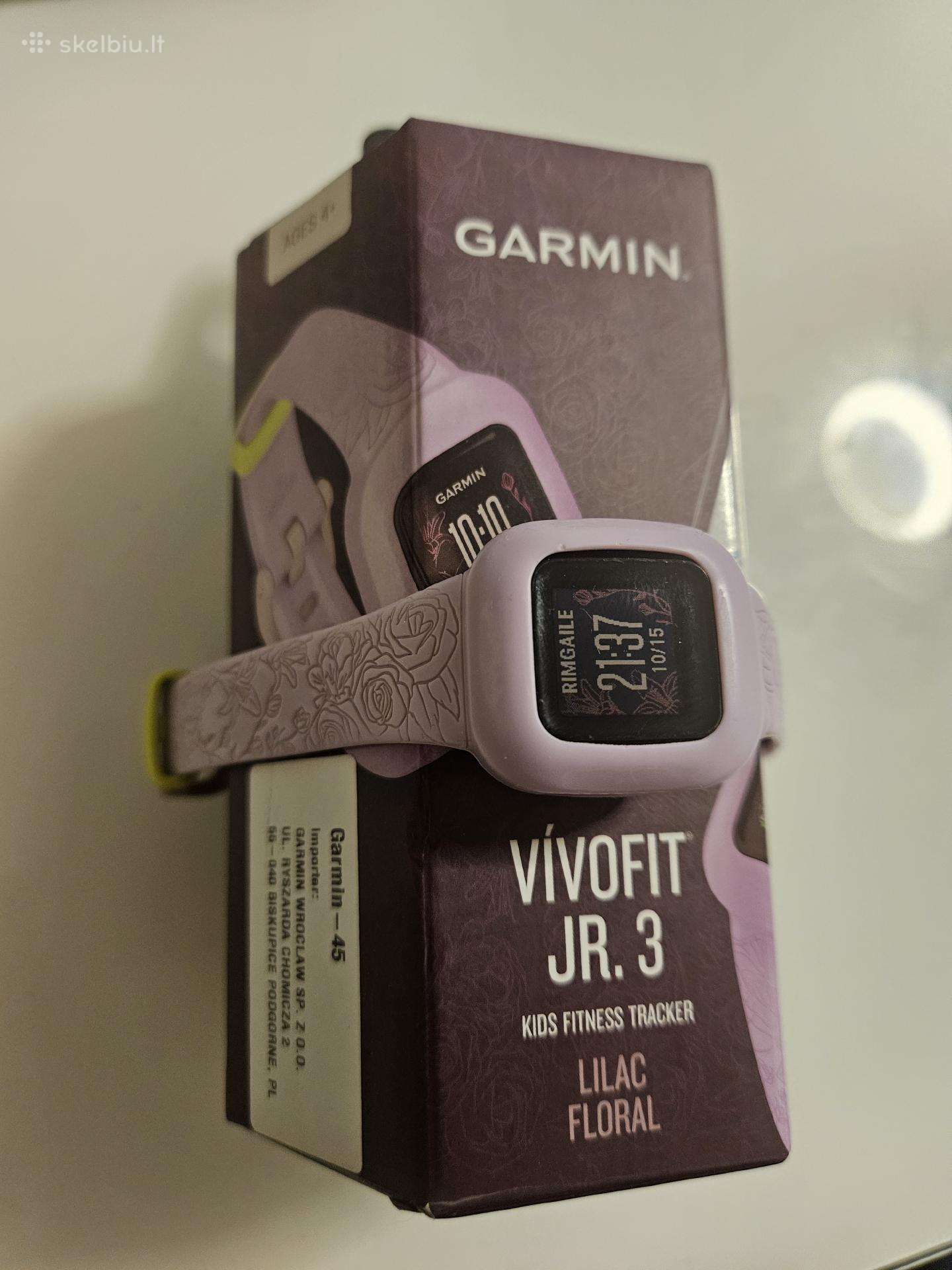 Garmin vvofit jr. 3 vaikiškas išmanusis laikrodis
