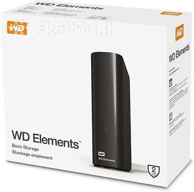 12tb, 6tb Wd elements išoriniai diskai