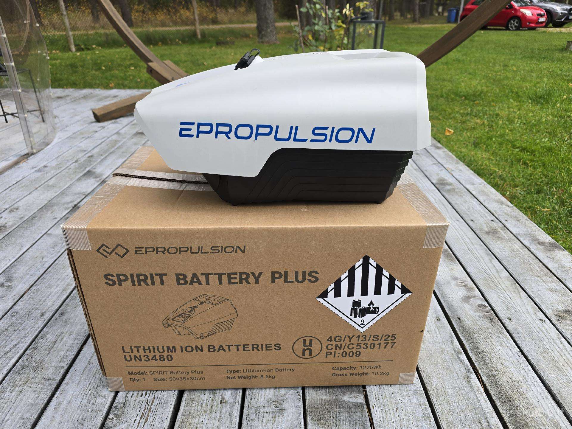 Epropulsion Spirit 1.0 Plus variklio akumuliatorių