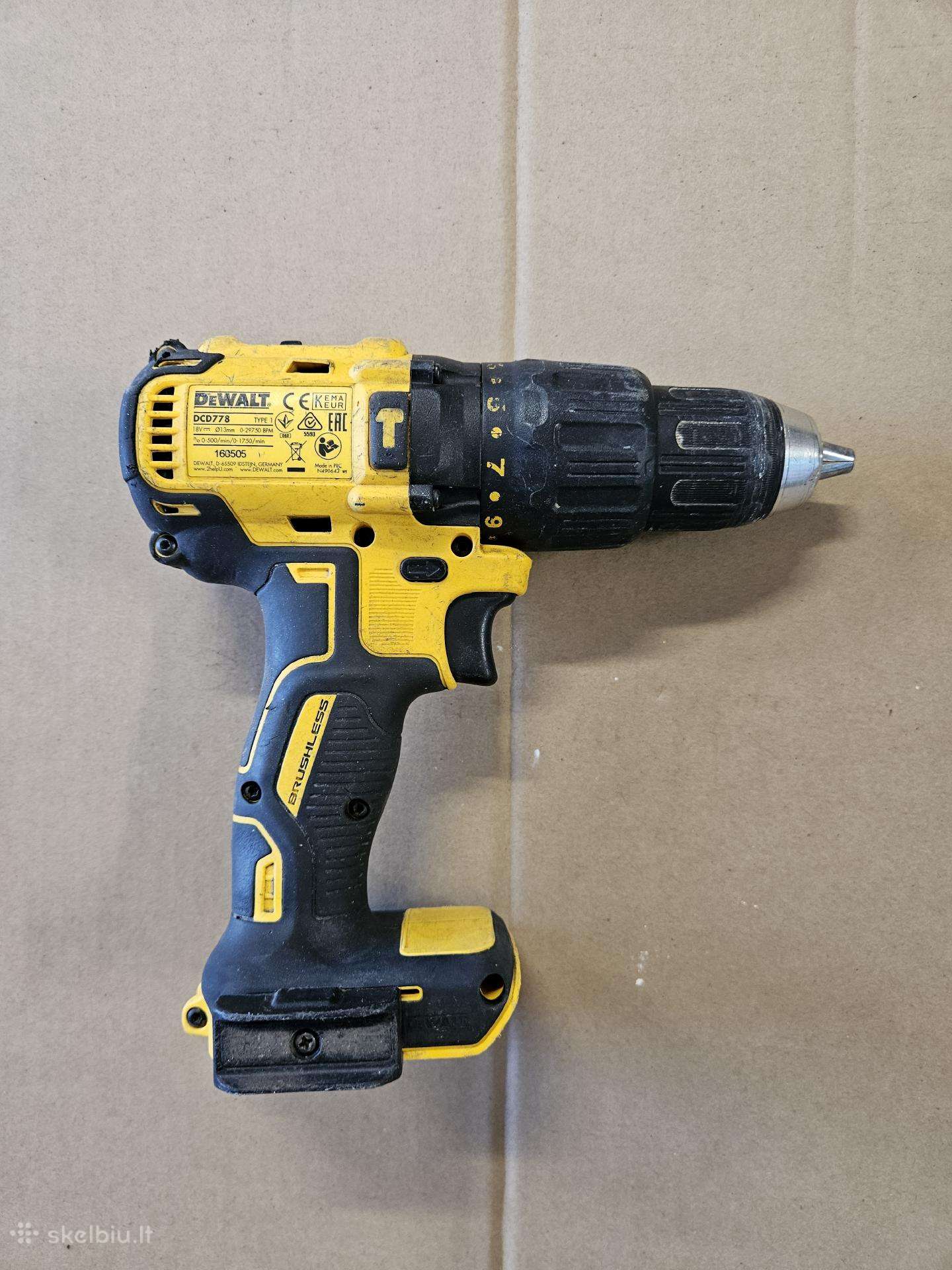 Suktukas-greztukas dewalt dcd778
