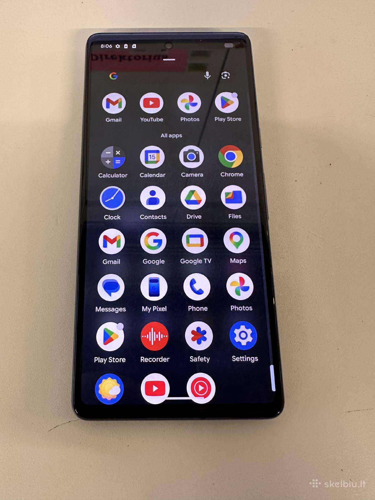Google Pixel 7 labai geros būklės