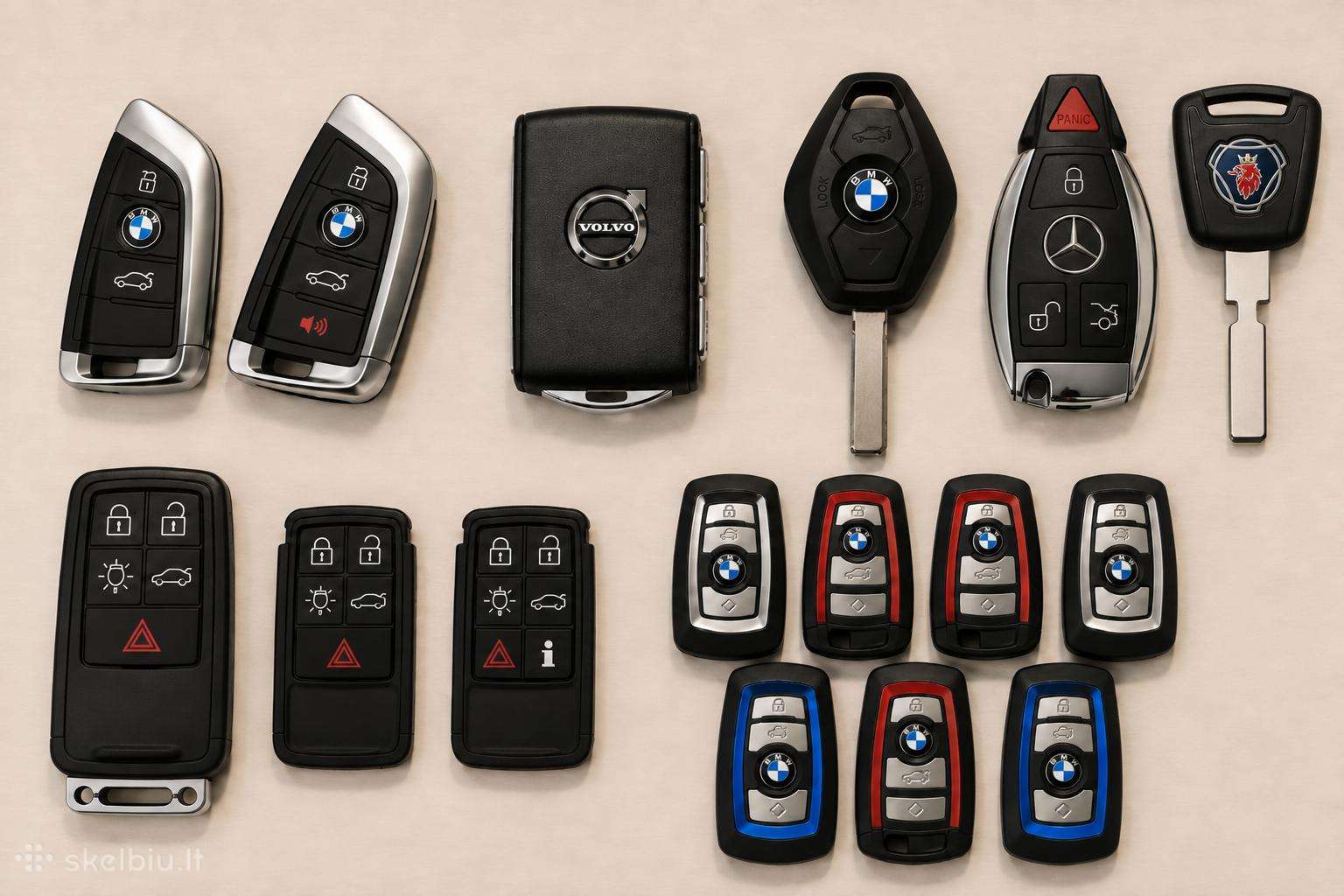Bmw G, F, E, Volvo, Mercedes, Scania raktas