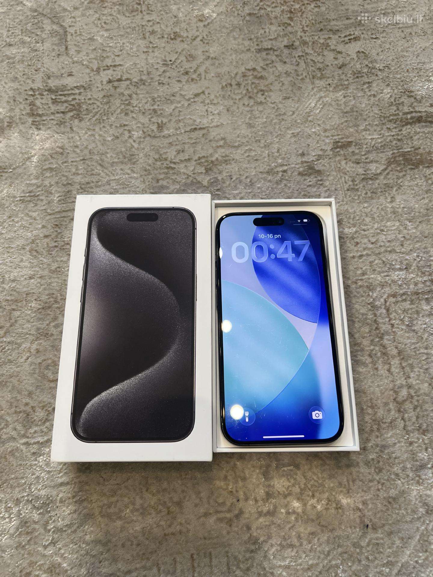 iPhone 15 Pro 256 GB juodas