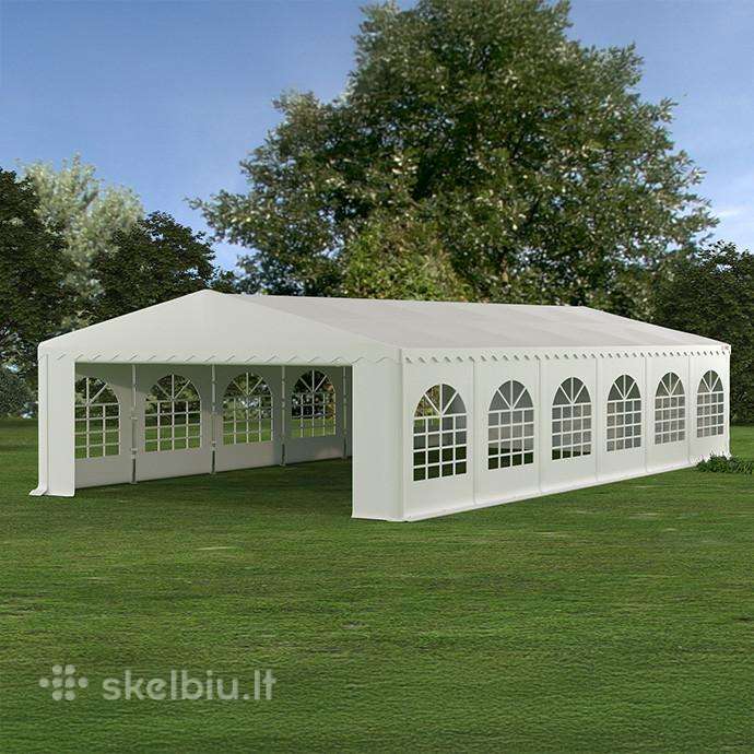 Pvc palapinė paviljonas Zeltpro 6x12, balta