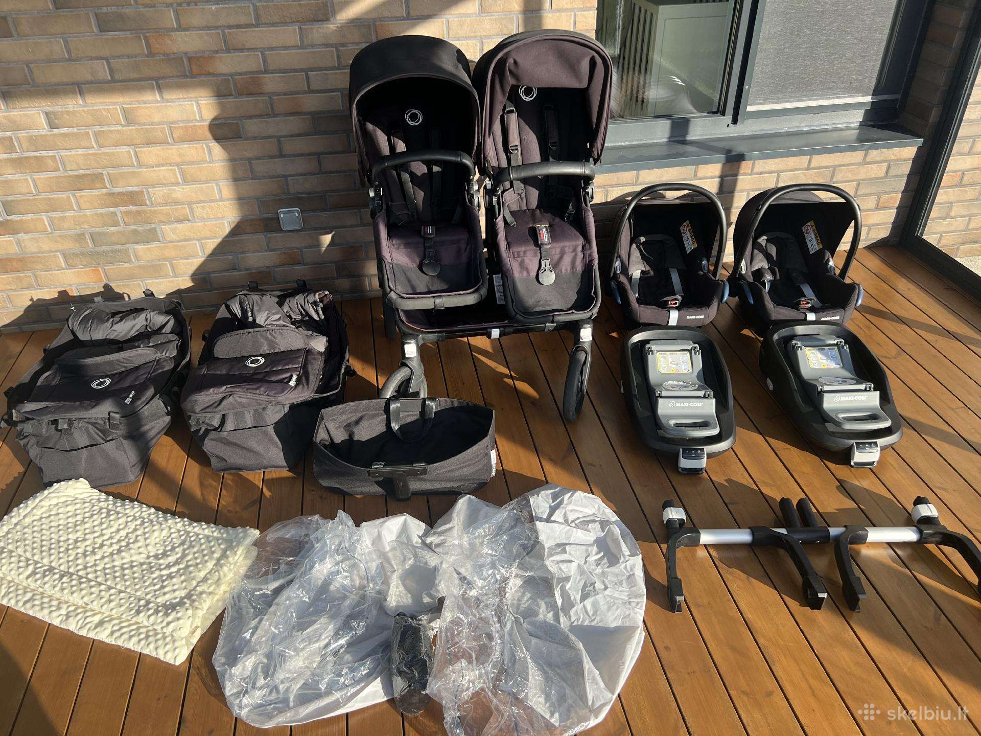 Parduodamas dvynukų vežimėlis „Bugaboo Donkey 3“