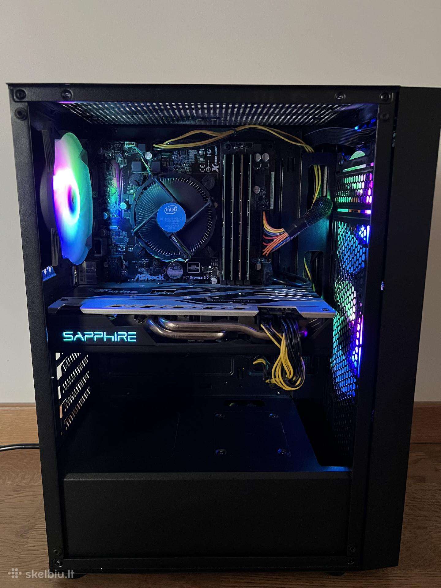 Žaidimų kompiuteris i7-4770k, Rx 570, 16 GB RAM