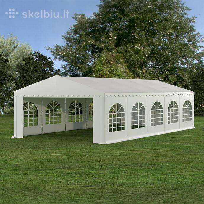 Pvc palapinė paviljonas Zeltpro 5x10, balta