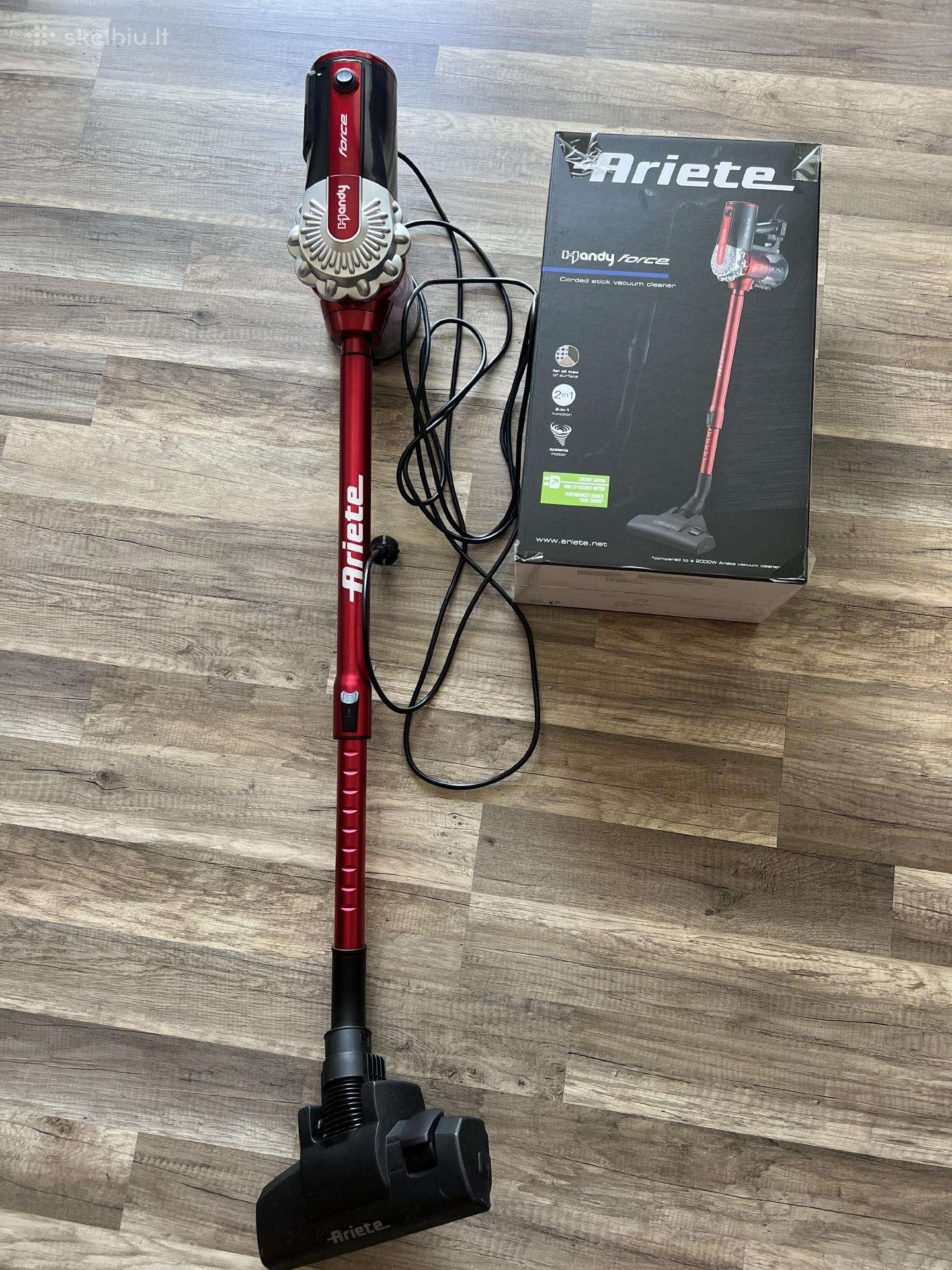 Parduodamas Ariete Handy Force dulkių siurblys