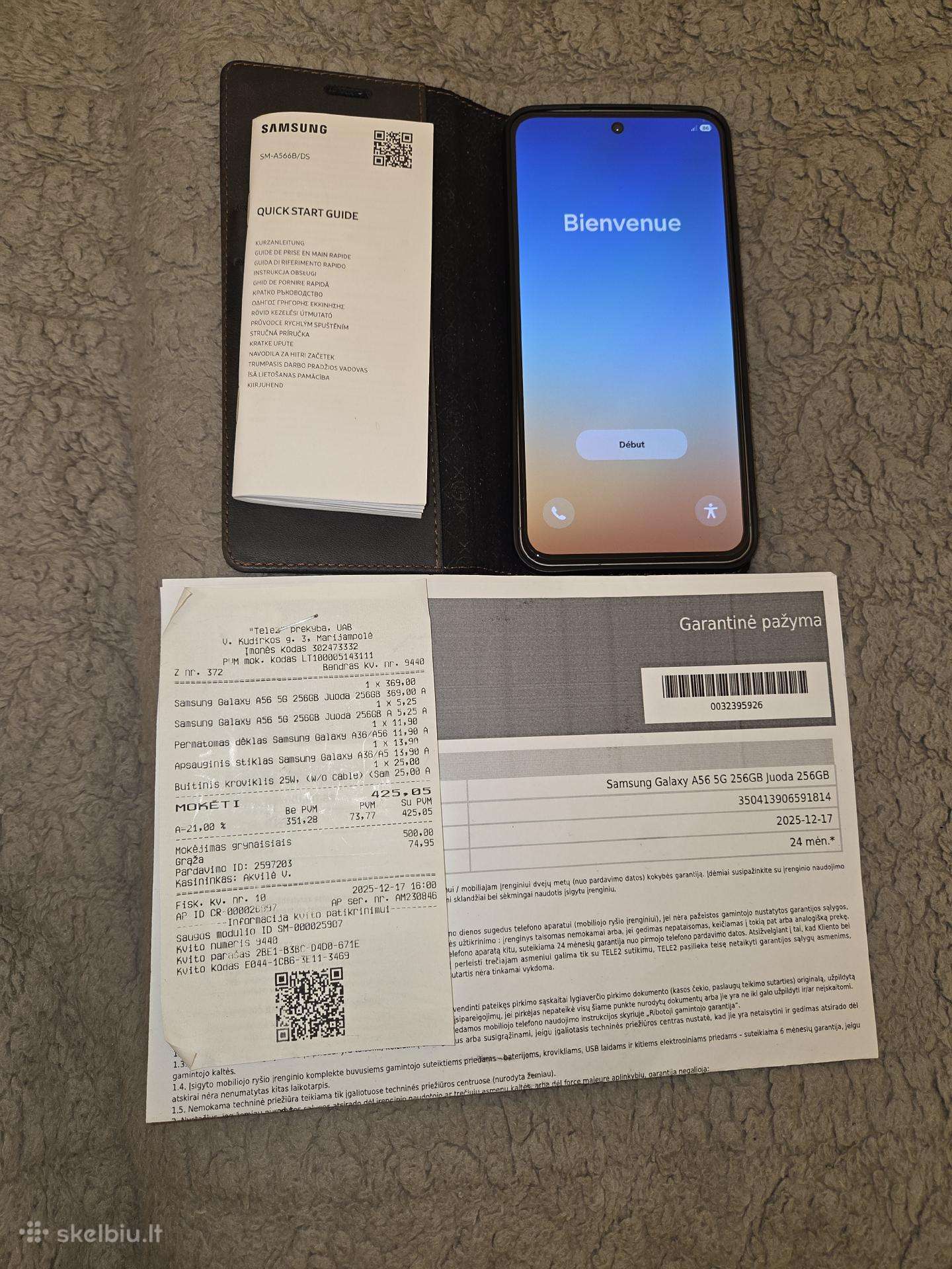 Parduodamas Samsung Galaxy A56 5G 256gb