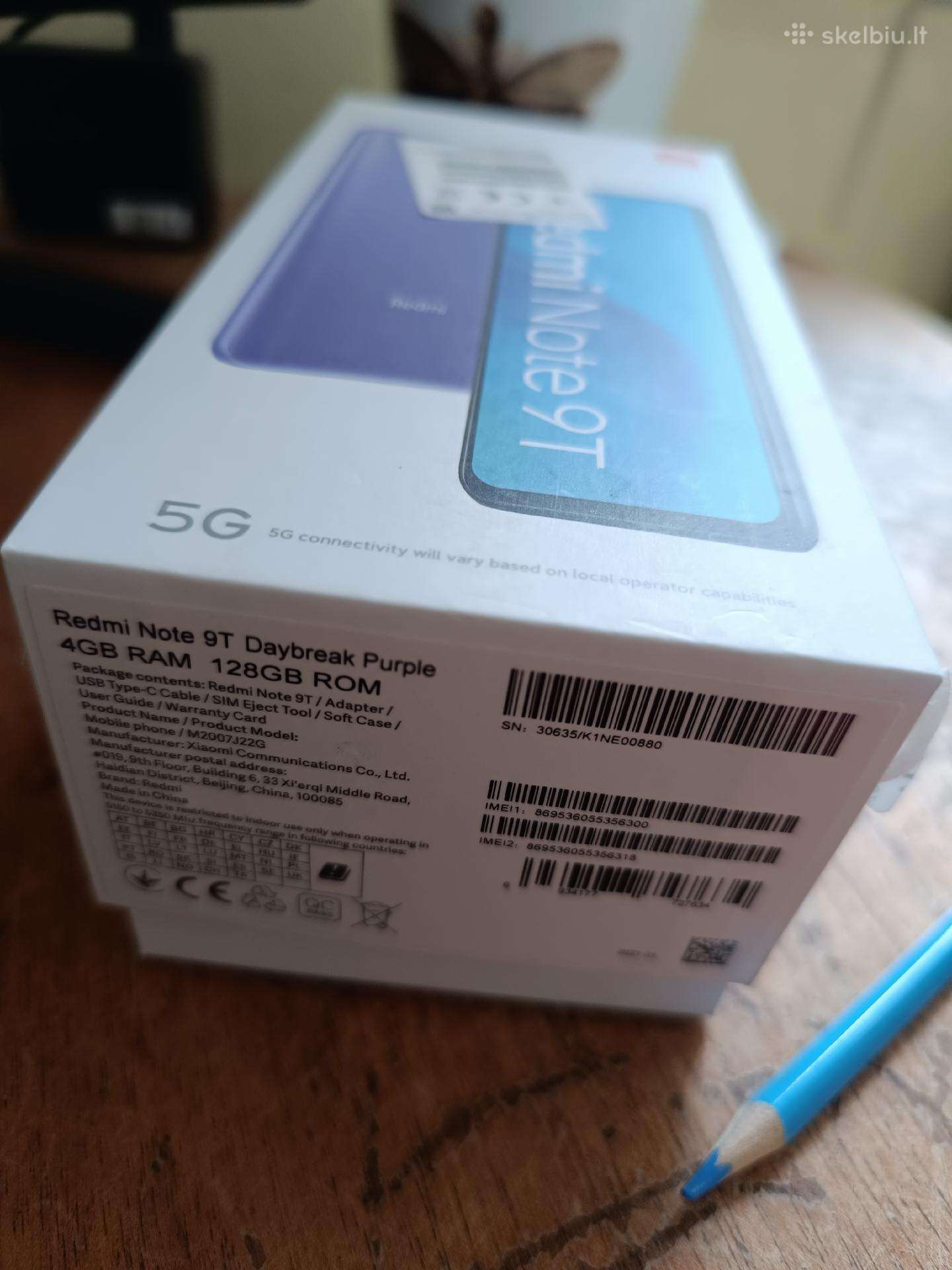 Parduodu Redmi note 9t 128 GB ir Samsung s6