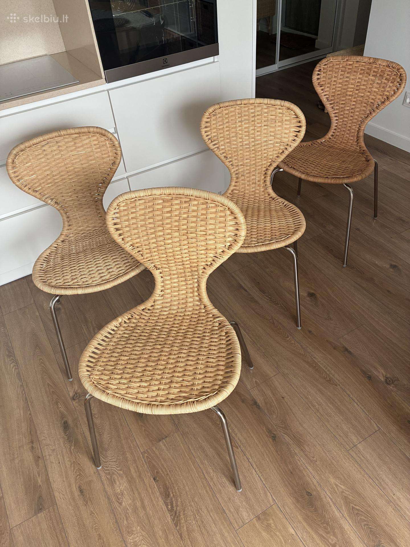 Ikea kėdės rotangas 4 vnt.