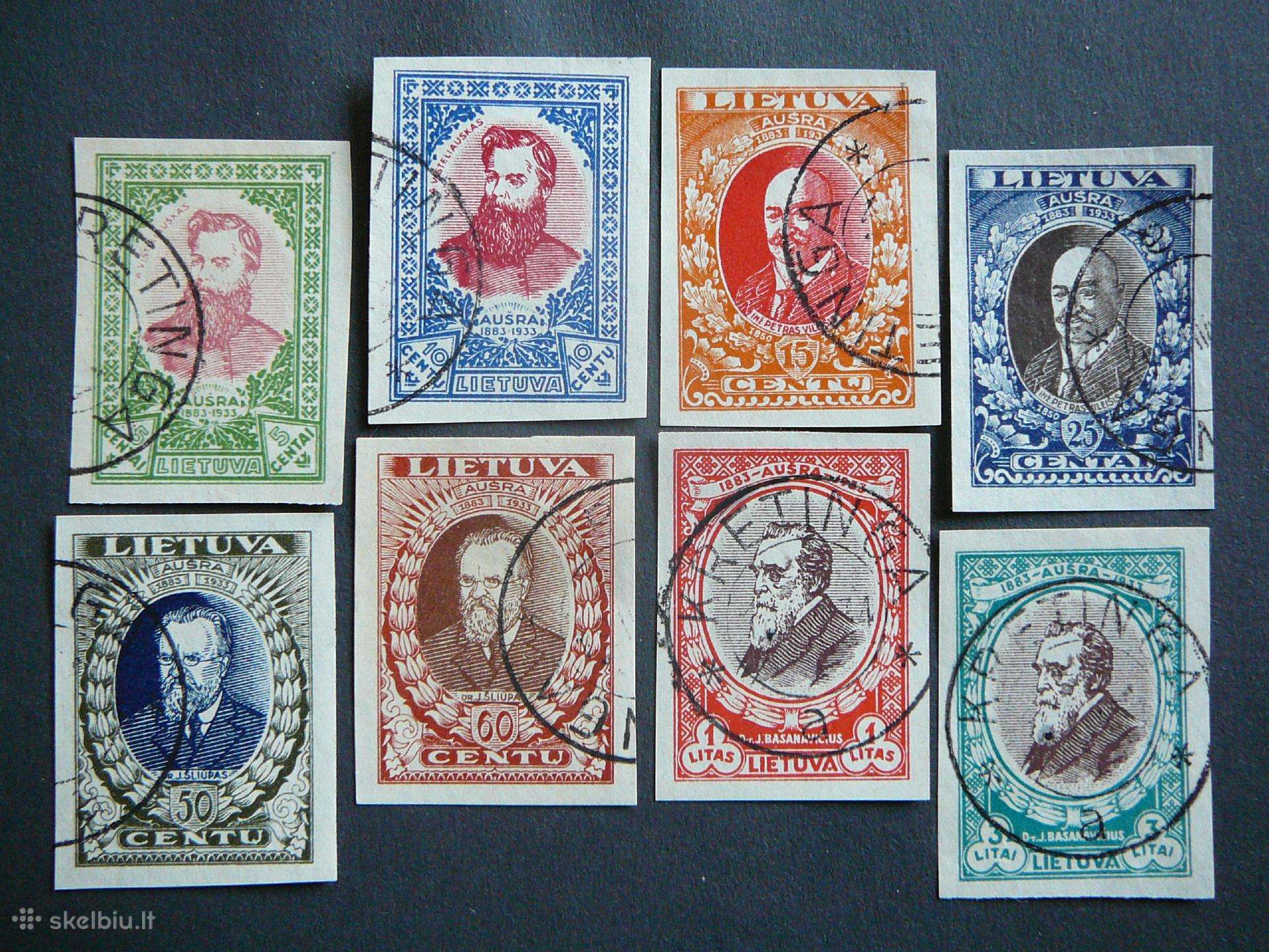 Lietuva 1933 Septyndieniai antsp. lit356/3ba