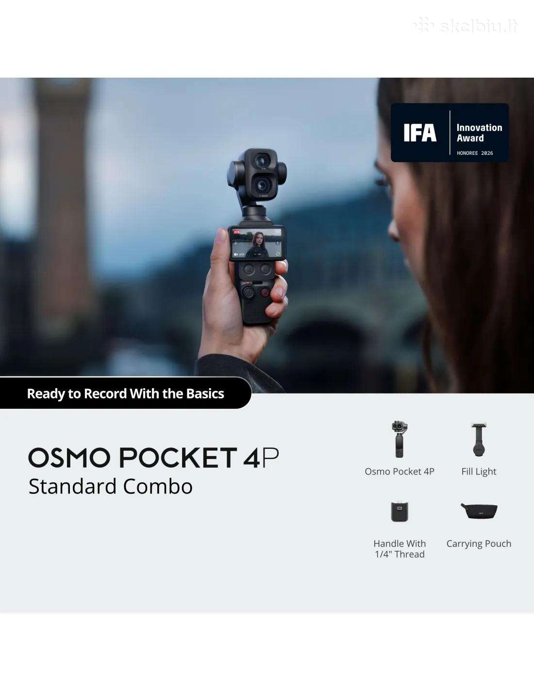 Dji Osmo Pocket 4p – Standard / Vlog Combo