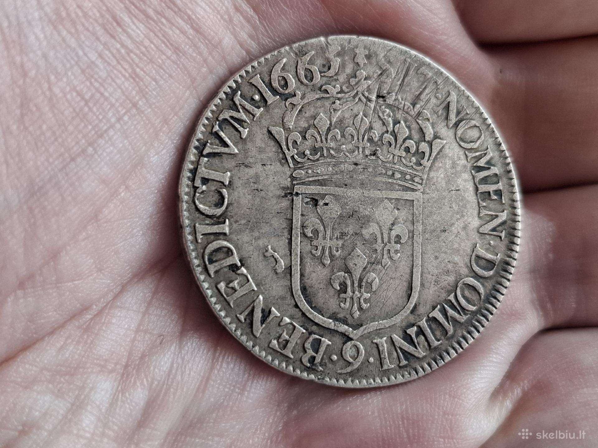 Parduodamos sidabrinės monetos