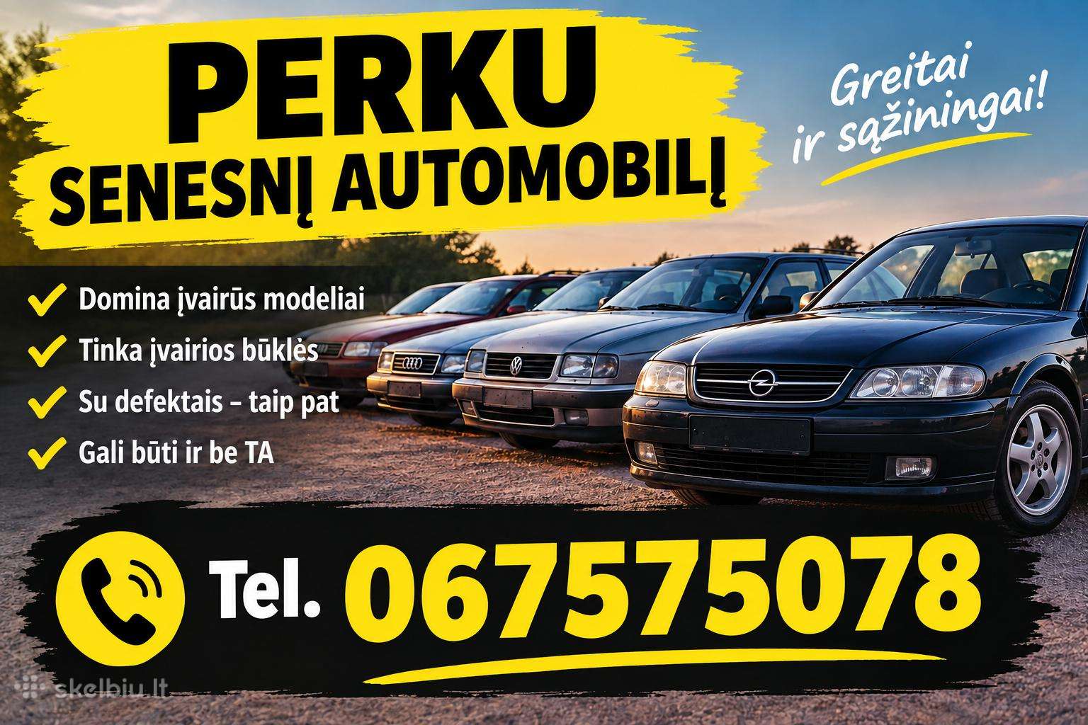 Auto Supirkimas Skambinkit/rašykit