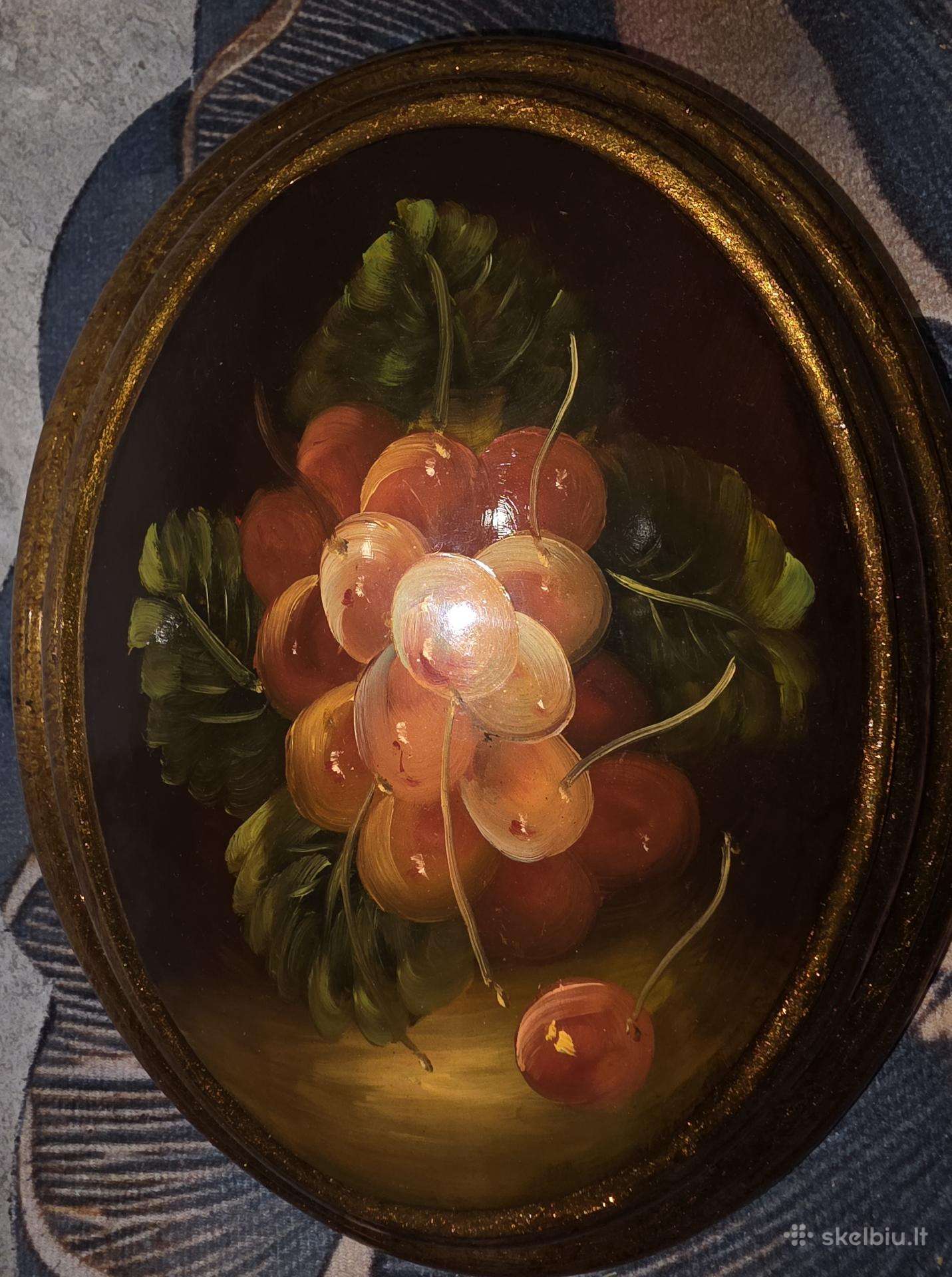 Vintage paveikslas, rankų darbo