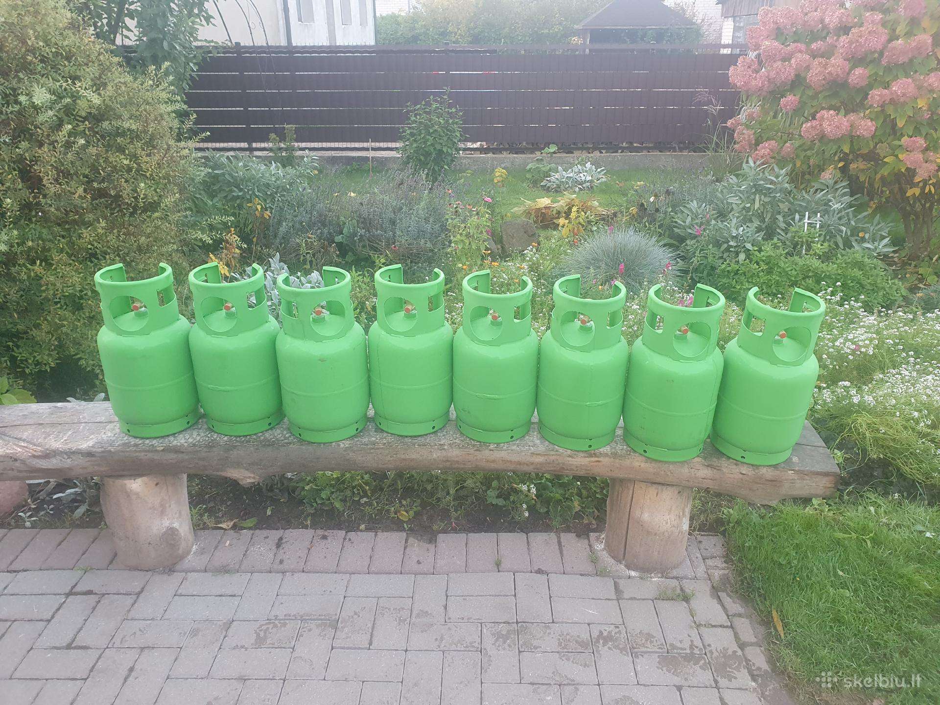 Nauji pilni duju balionai 12l. 5kg