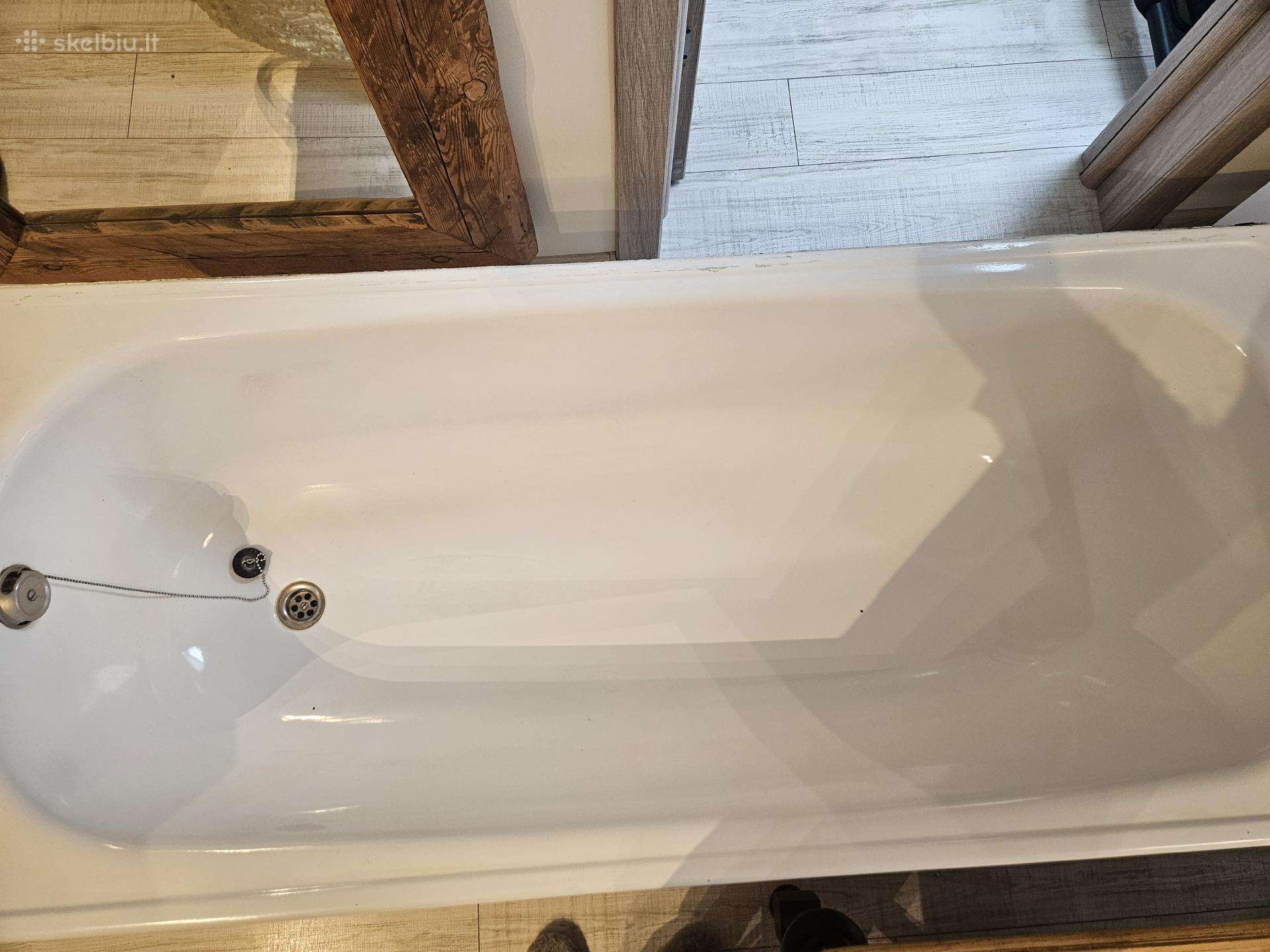 Skubiai dovanoju metalinę vonią 160cm