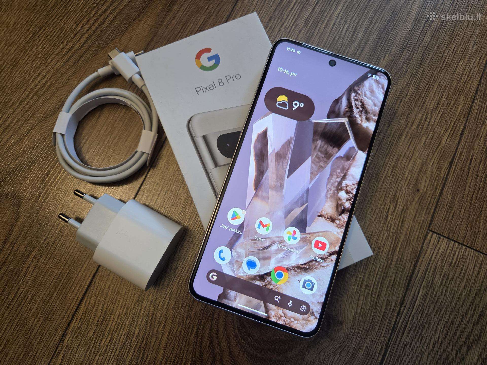 Google Pixel 8 Pro 128 GB, pilnu komplektu
