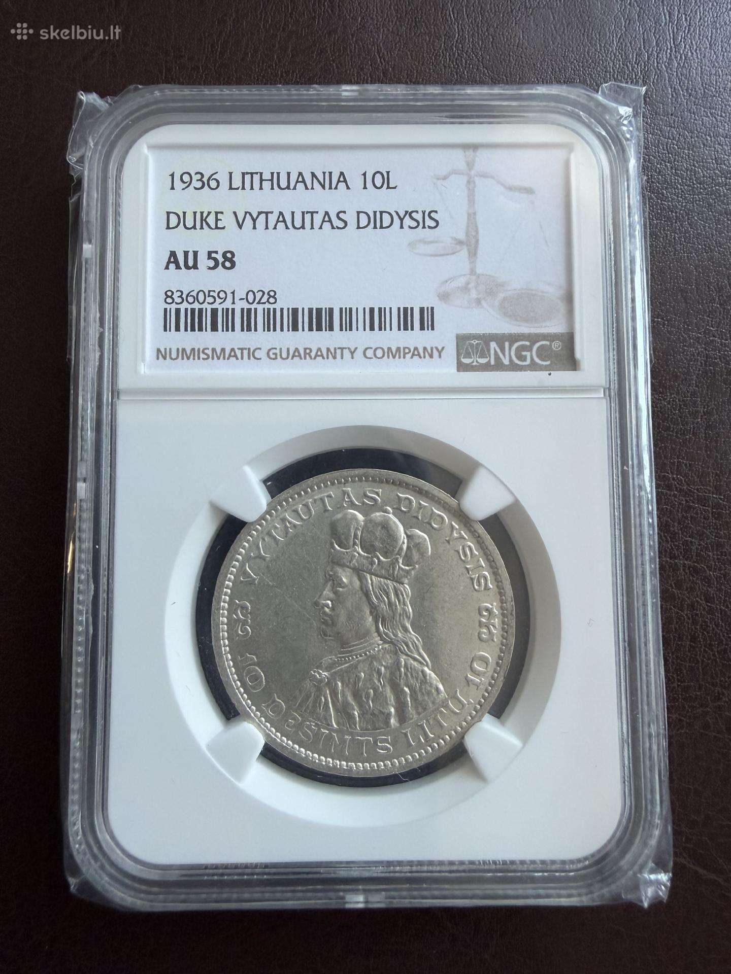 10 Litų Vytautas 1936 m.